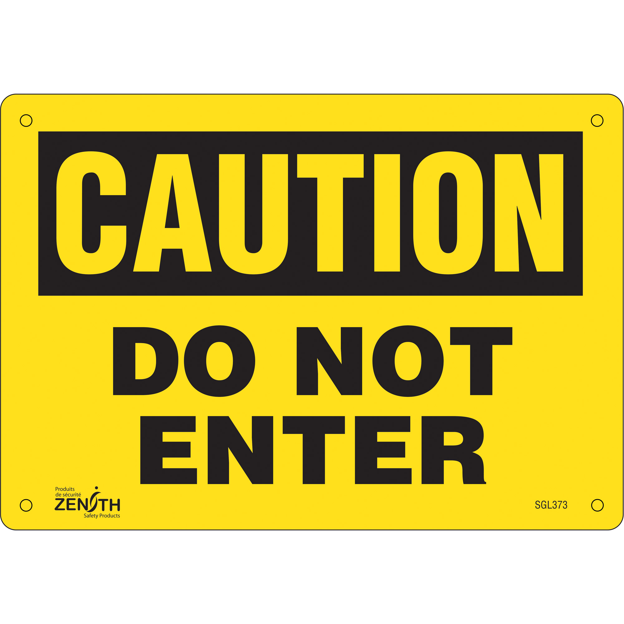 Enseigne «Do Not Enter», 7" x 10", Aluminium, Anglais
