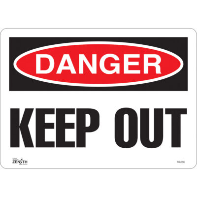 Enseigne «Keep Out», 10" x 14", Vinyle, Anglais