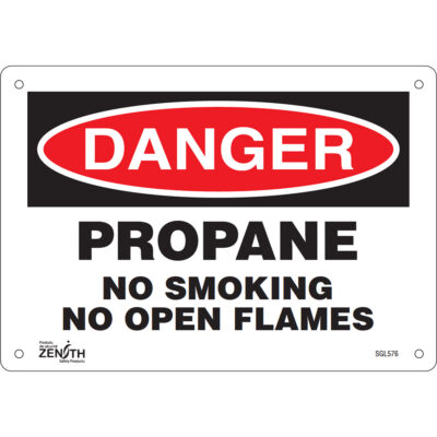 Enseigne «No Smoking», 7" x 10", Plastique, Anglais