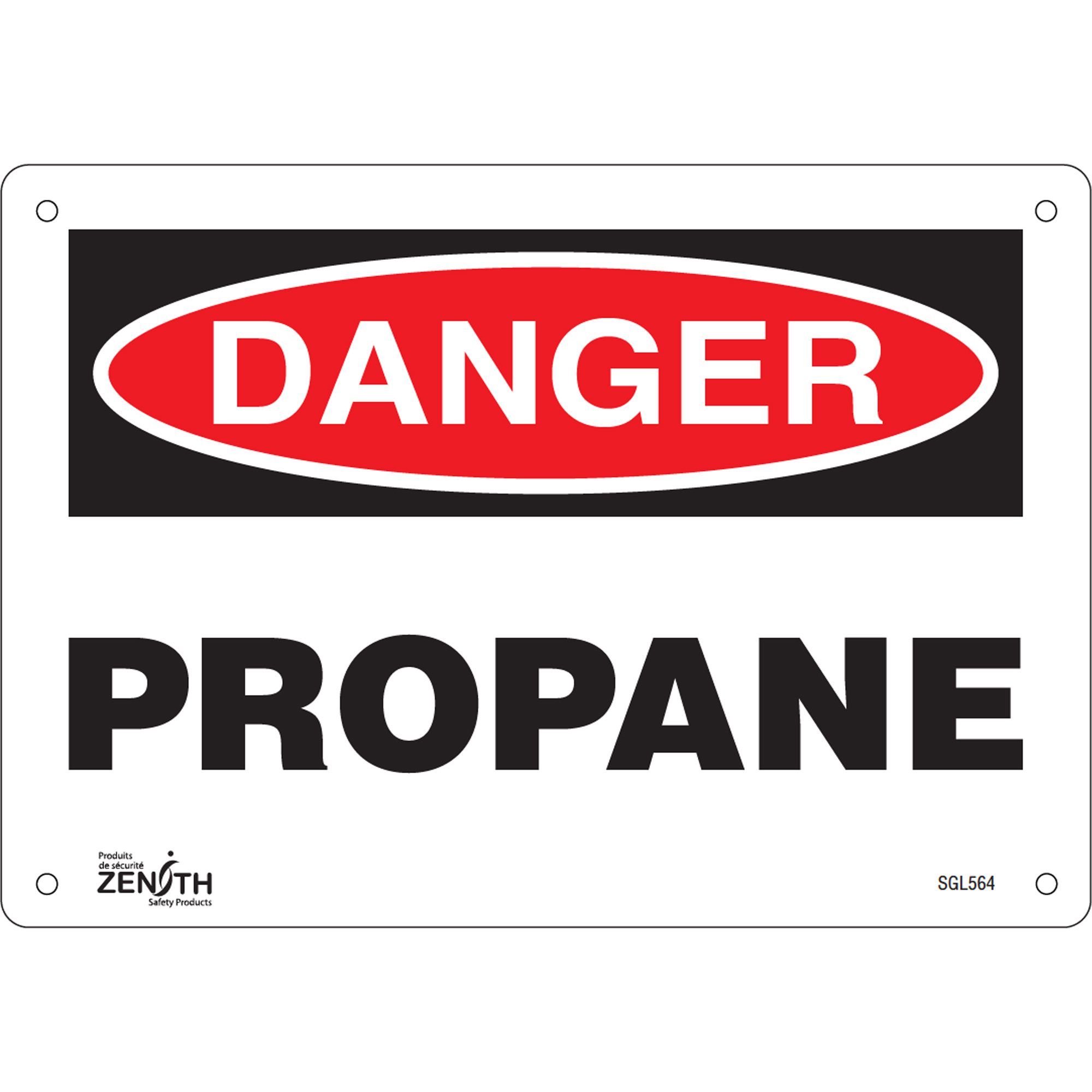 Enseigne «Propane», 7" x 10", Plastique, Anglais