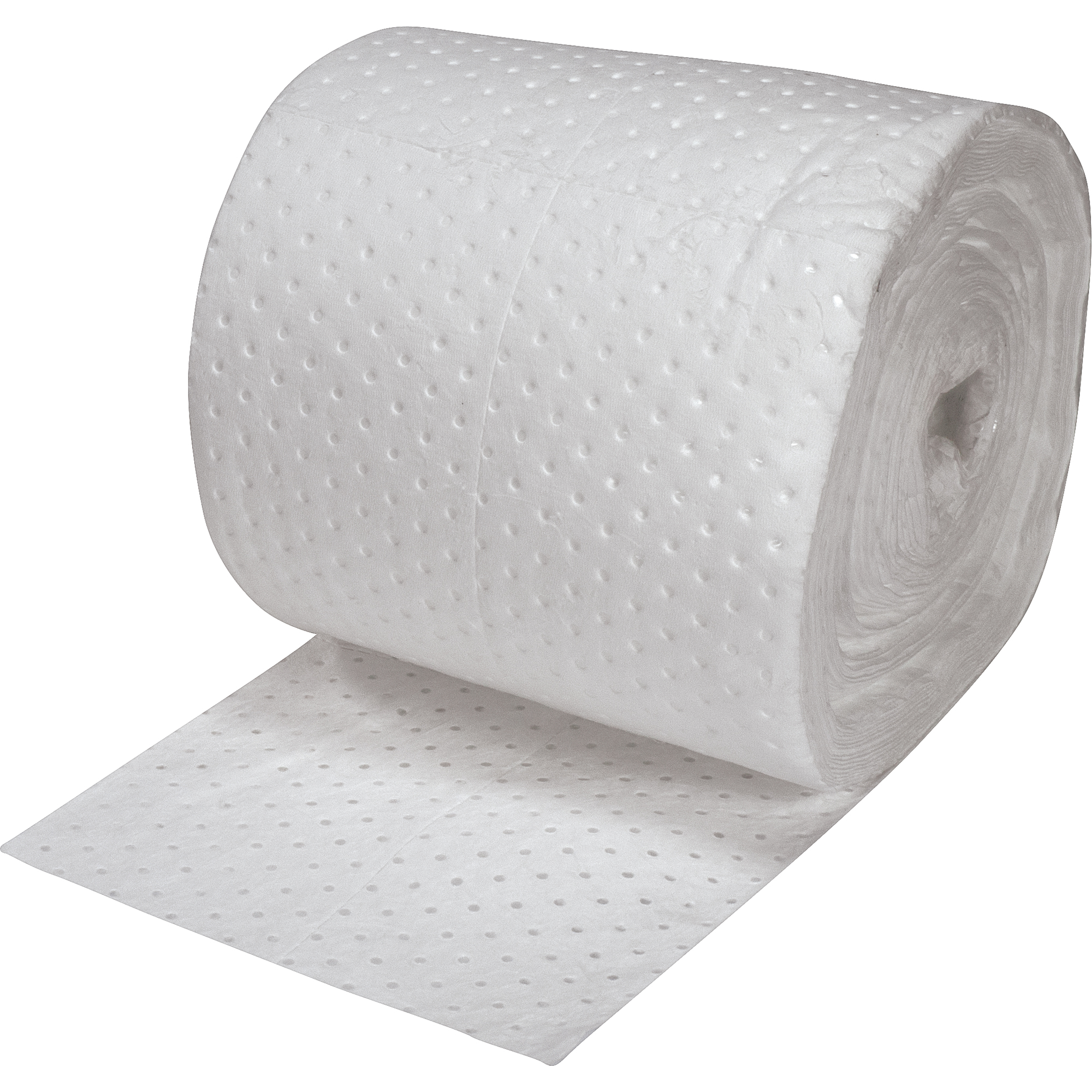 Feuilles absorbantes en fibres fines de première qualité, Lourd, 150' lo x 15" la, Absorption 25 gal.