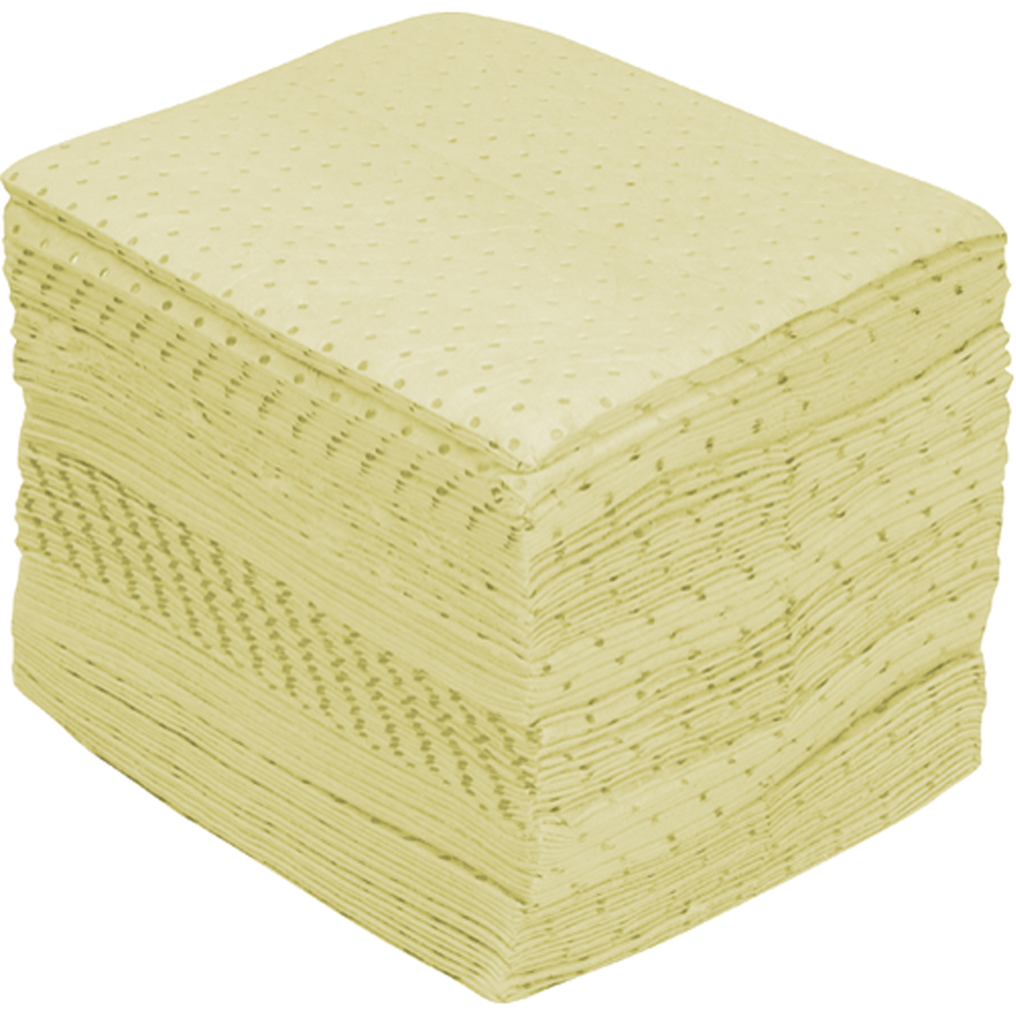 Feuilles absorbantes en fibres fines de première qualité, Matières dangereuses, 15" x 17", 30 gal. d'absorption