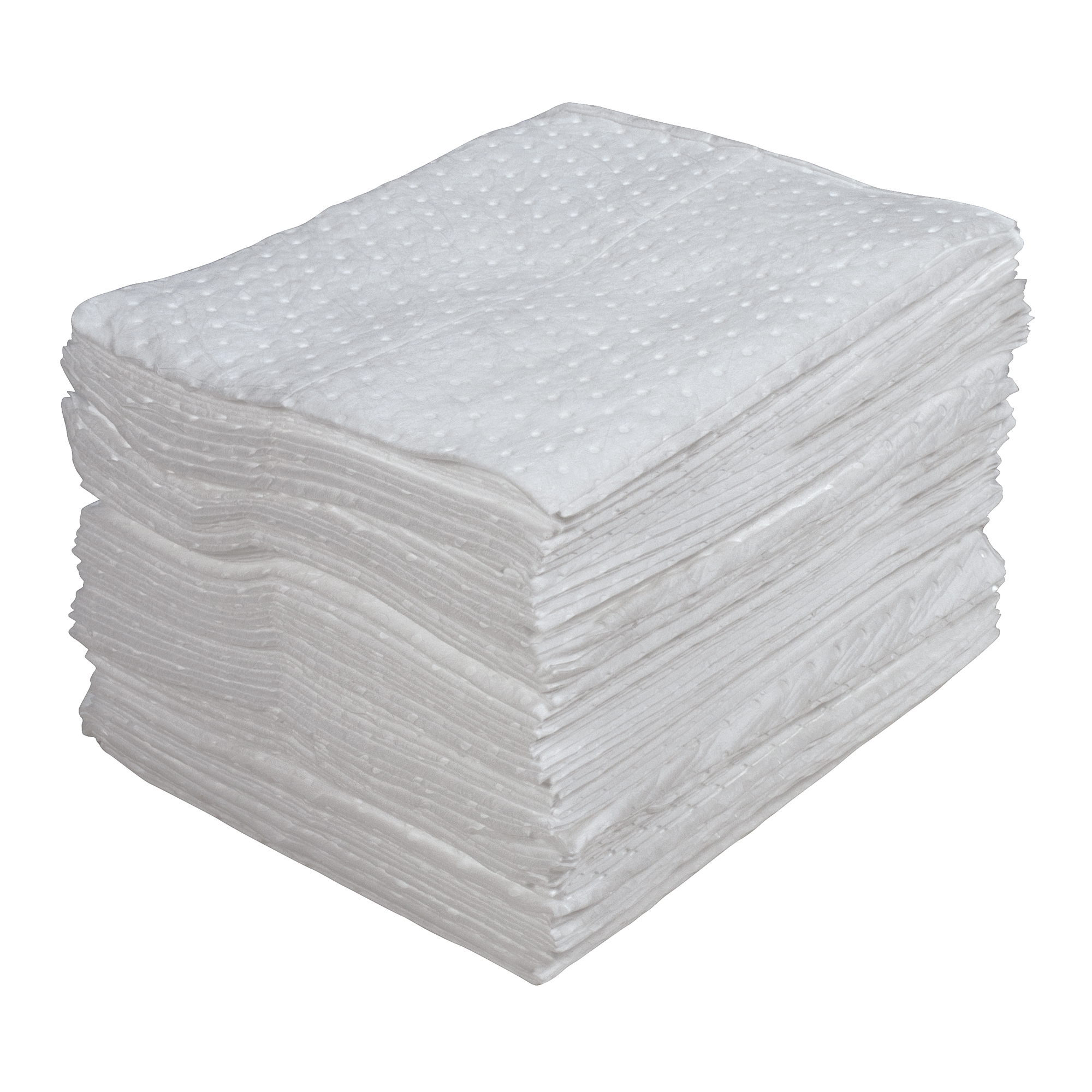 Feuilles absorbantes laminées (SMS) de première qualité, Huile seulement, 15" x 18", 30 gal. d'absorption