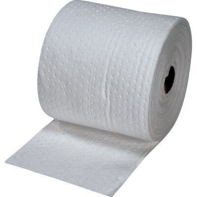 Feuilles absorbantes laminées (SMS) de première qualité, Lourd, 150' lo x 15" la, Absorption 25 gal.