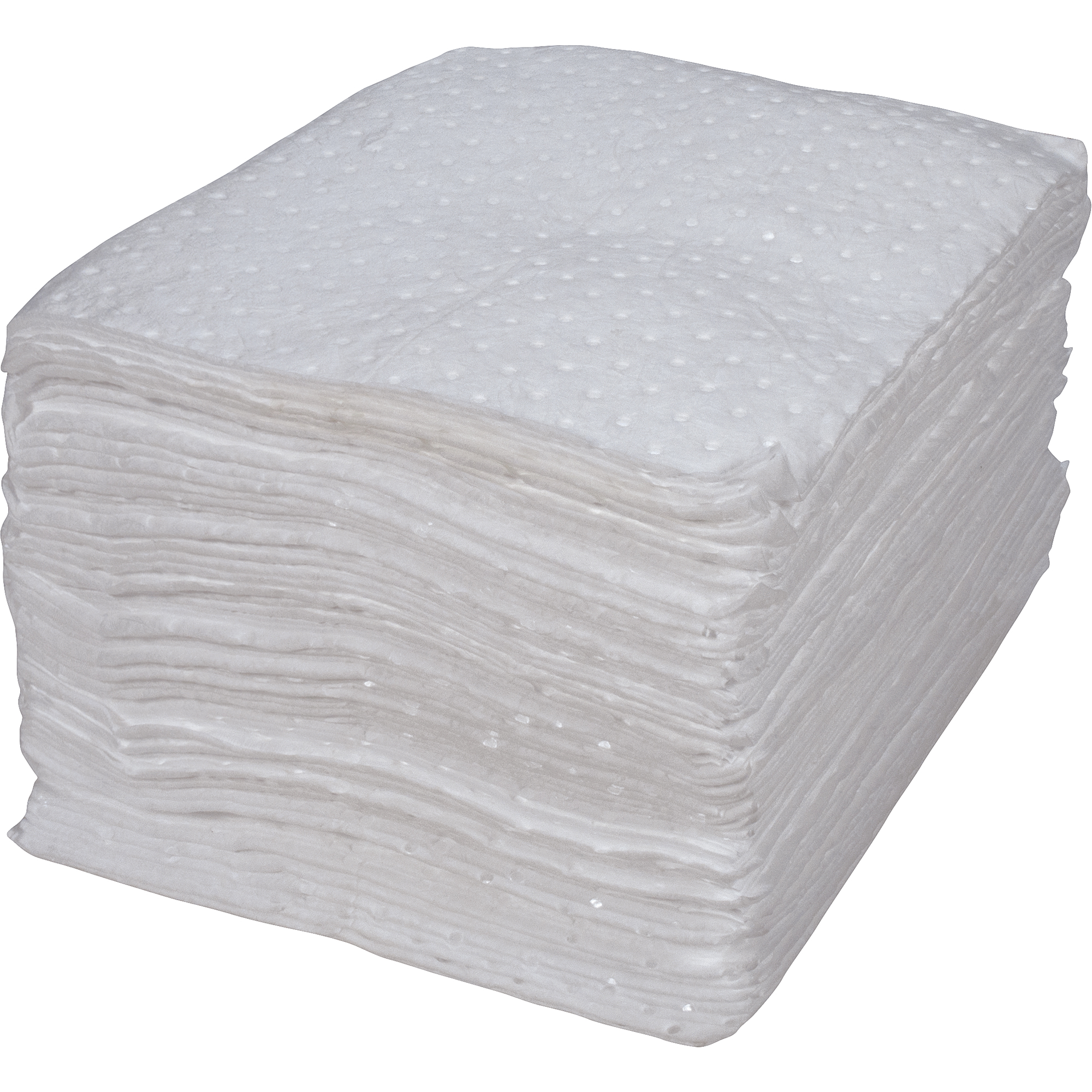 Feuilles absorbantes liées de première qualité, Huile seulement, 15" x 17", 25 gal. d'absorption