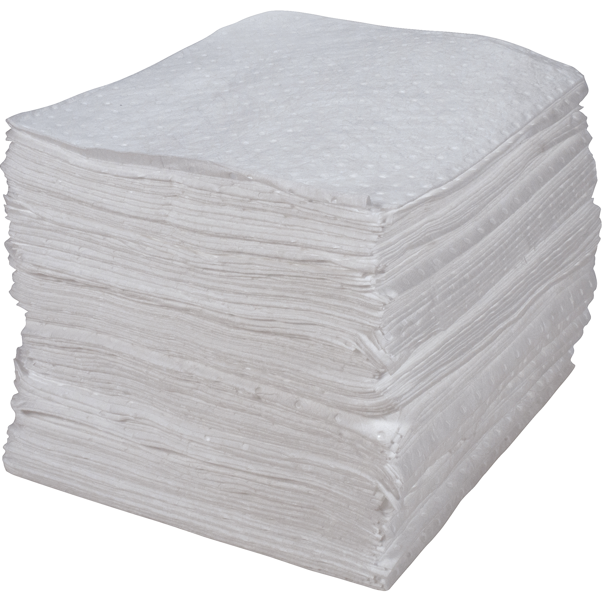 Feuilles absorbantes liées de première qualité, Huile seulement, 15" x 17", 30 gal. d'absorption
