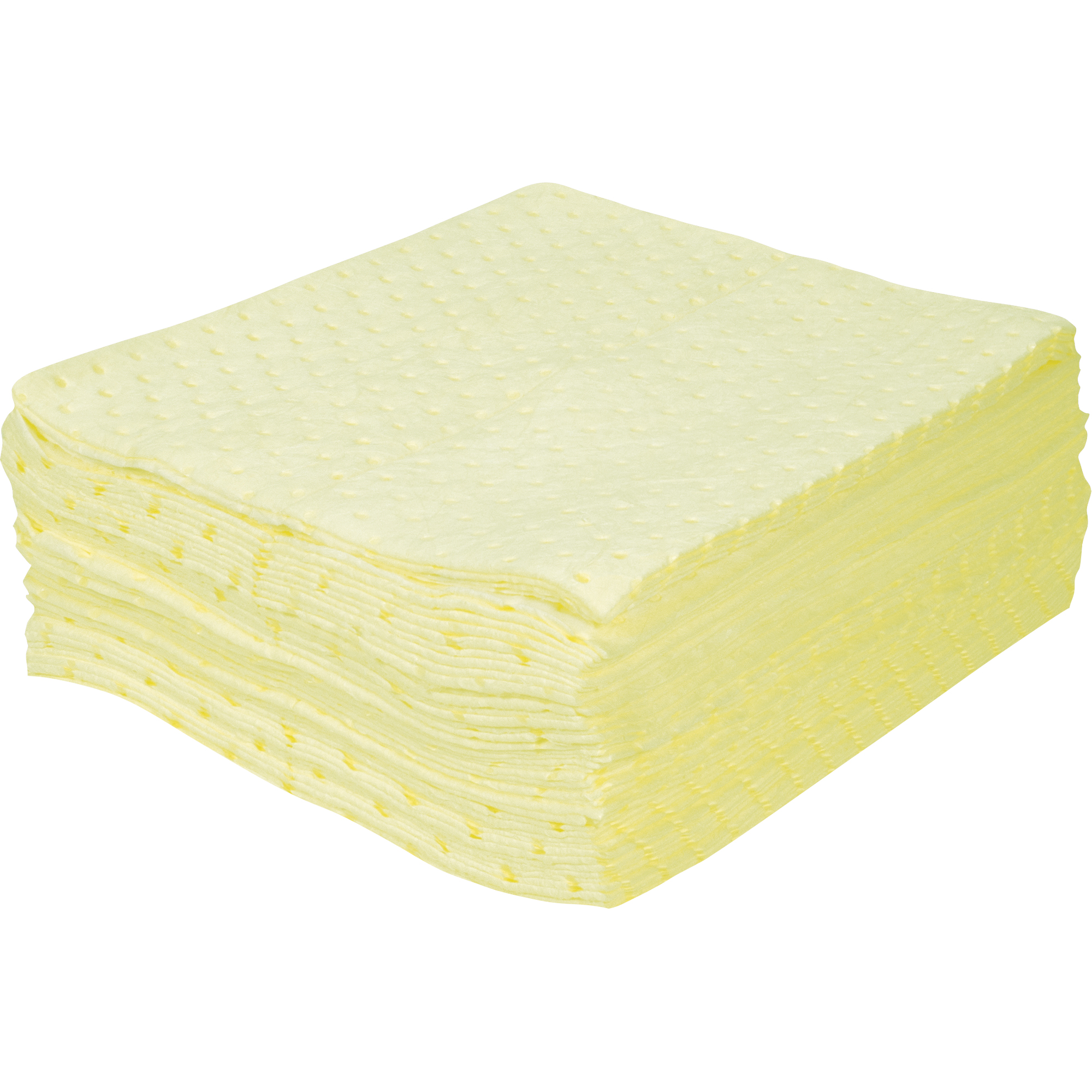Feuilles absorbantes liées de première qualité, Matières dangereuses, 15" x 17", 15 gal. d'absorption