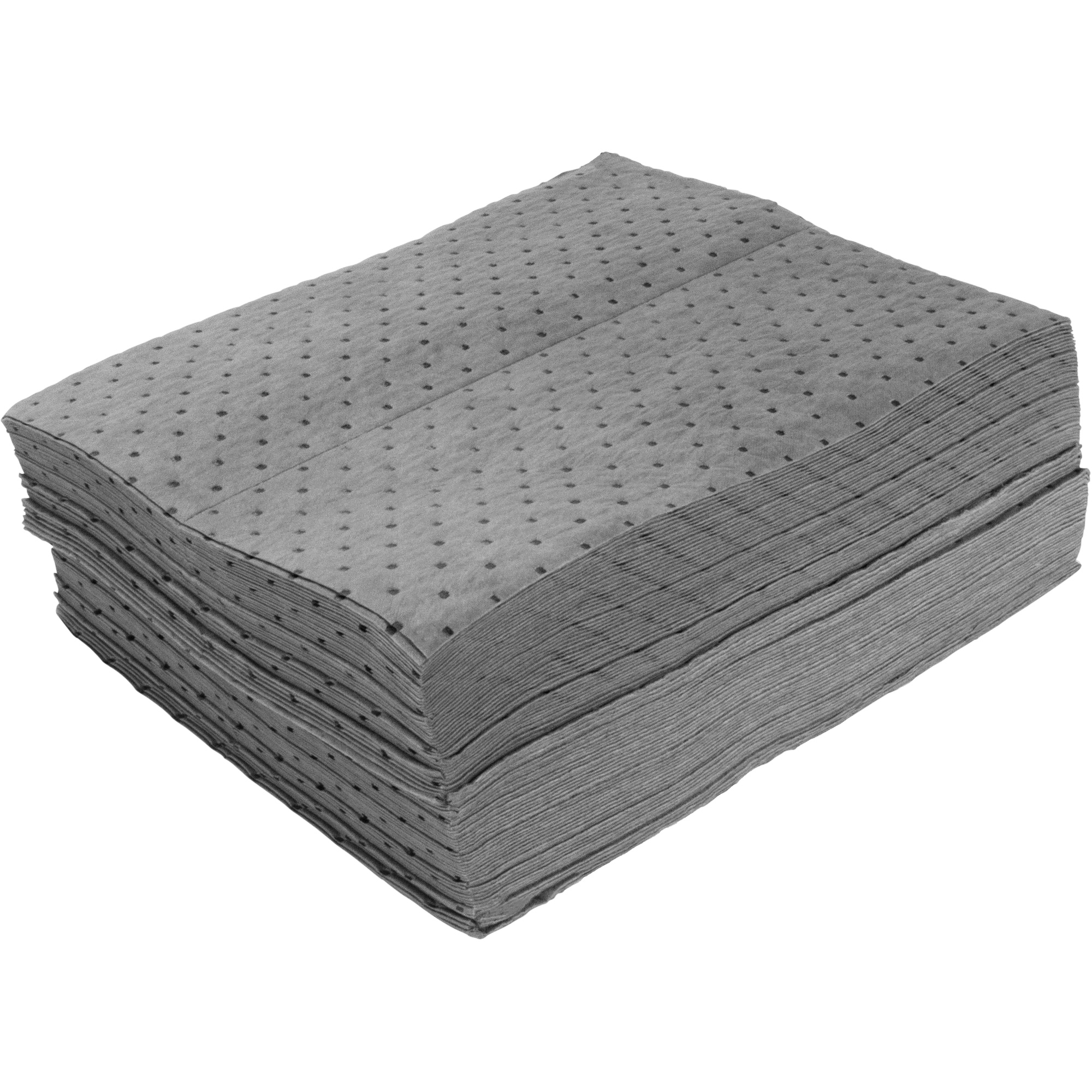Feuilles absorbantes liées, Universel, 15" x 19", 8 gal. d'absorption