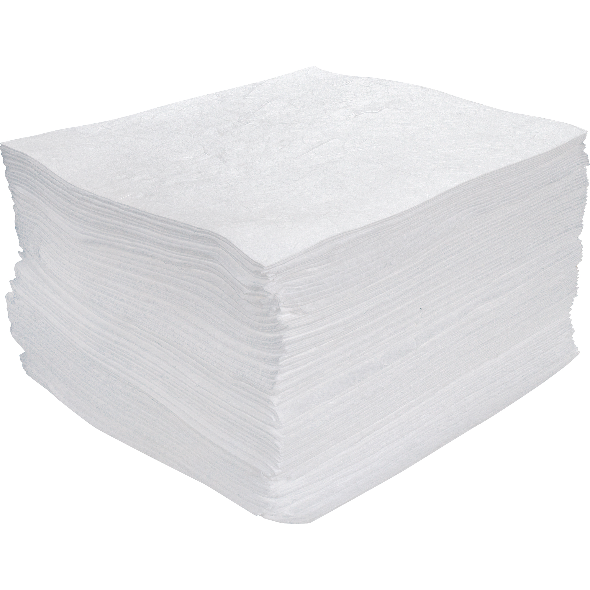Feuilles absorbantes soufflées de première qualité, Huile seulement, 15" x 17", 30 gal. d'absorption