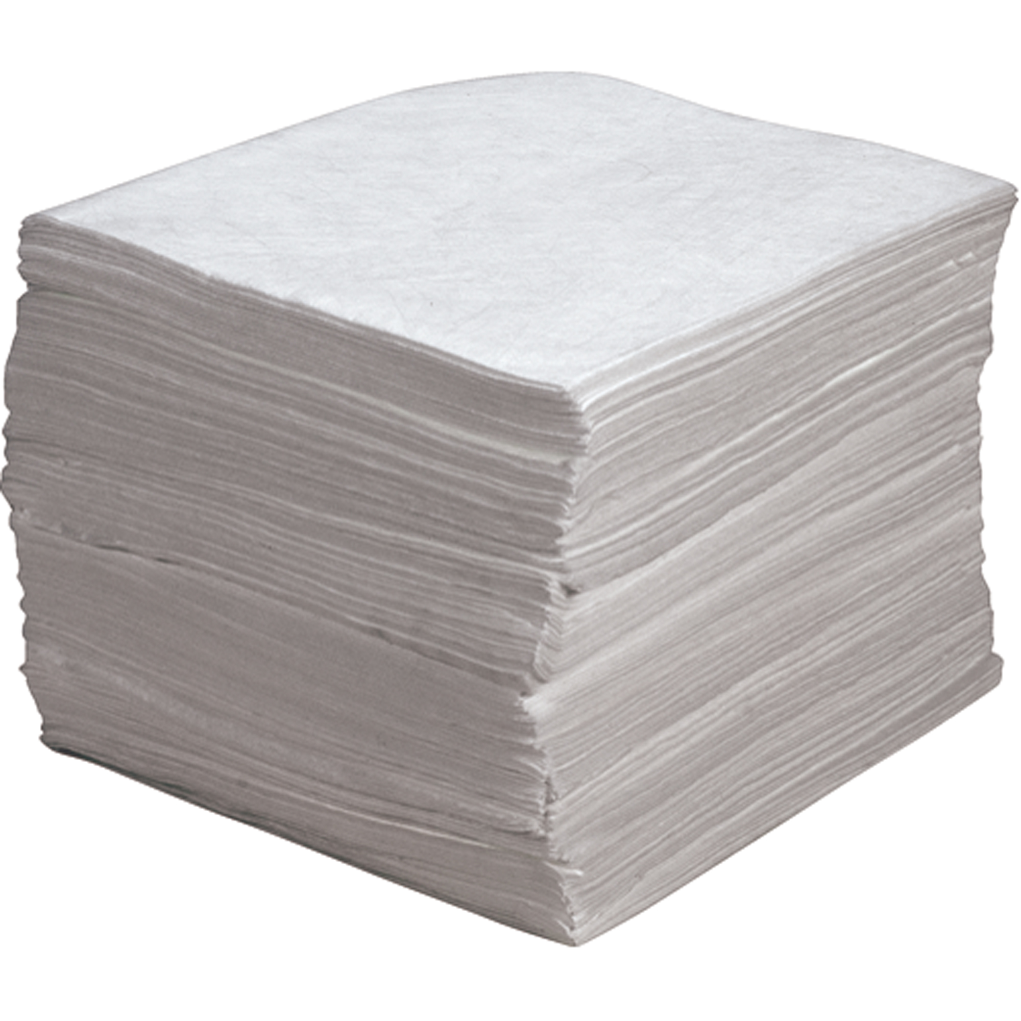 Feuilles absorbantes soufflées de première qualité, Huile seulement, 15" x 17", 30 gal. d'absorption