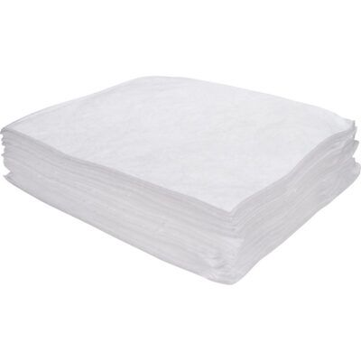 Feuilles absorbantes soufflées de première qualité, Huile seulement, 15" x 17", 8 gal. d'absorption