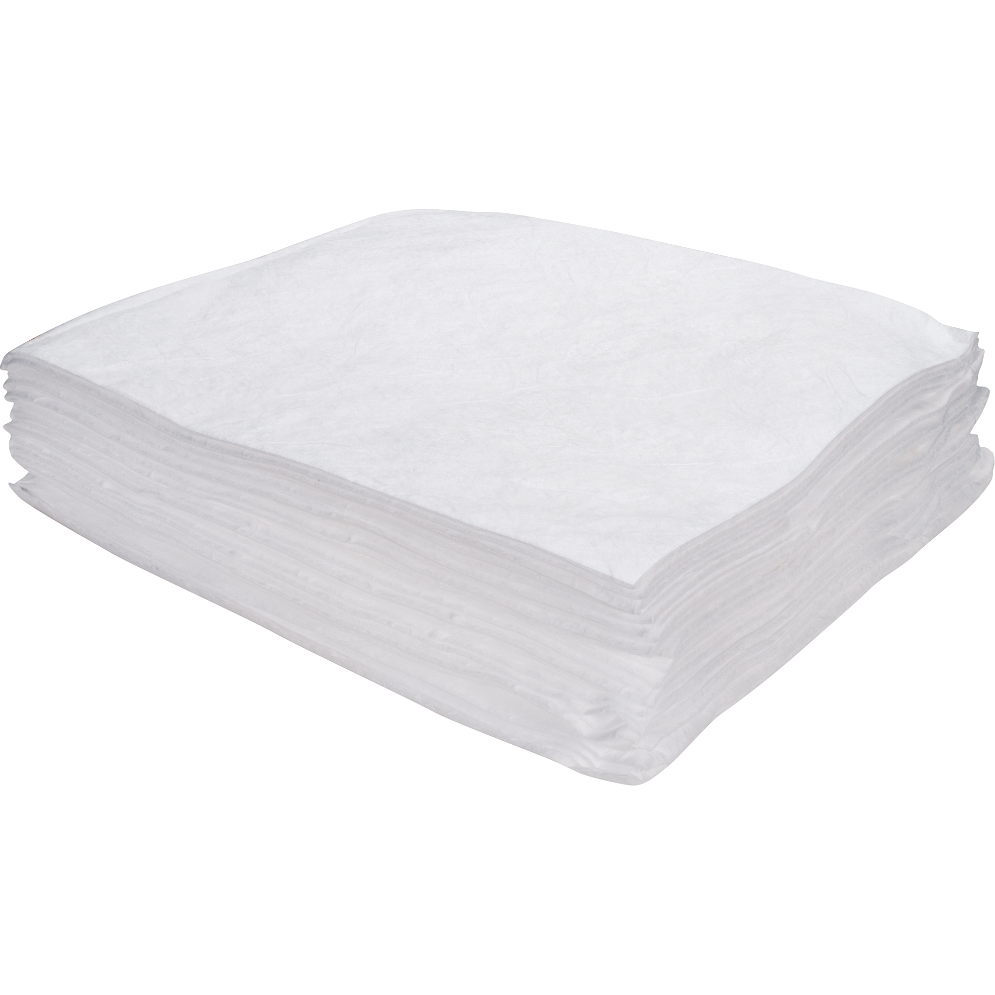 Feuilles absorbantes soufflées de première qualité, Huile seulement, 15" x 17", 8 gal. d'absorption