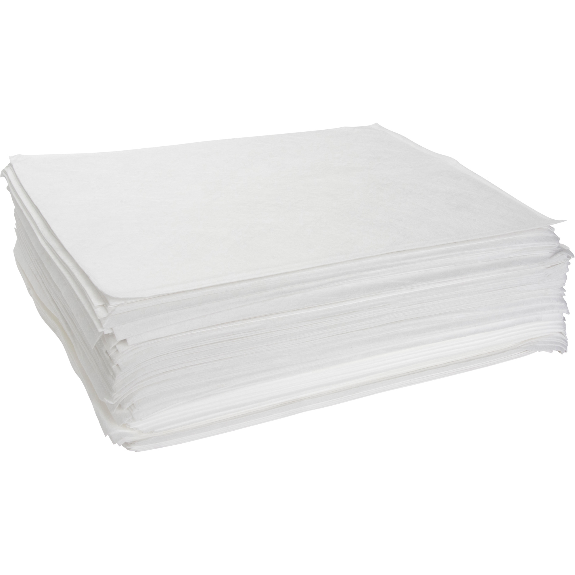 Feuilles absorbantes soufflées, Huile seulement, 15" x 19", 14 gal. d'absorption