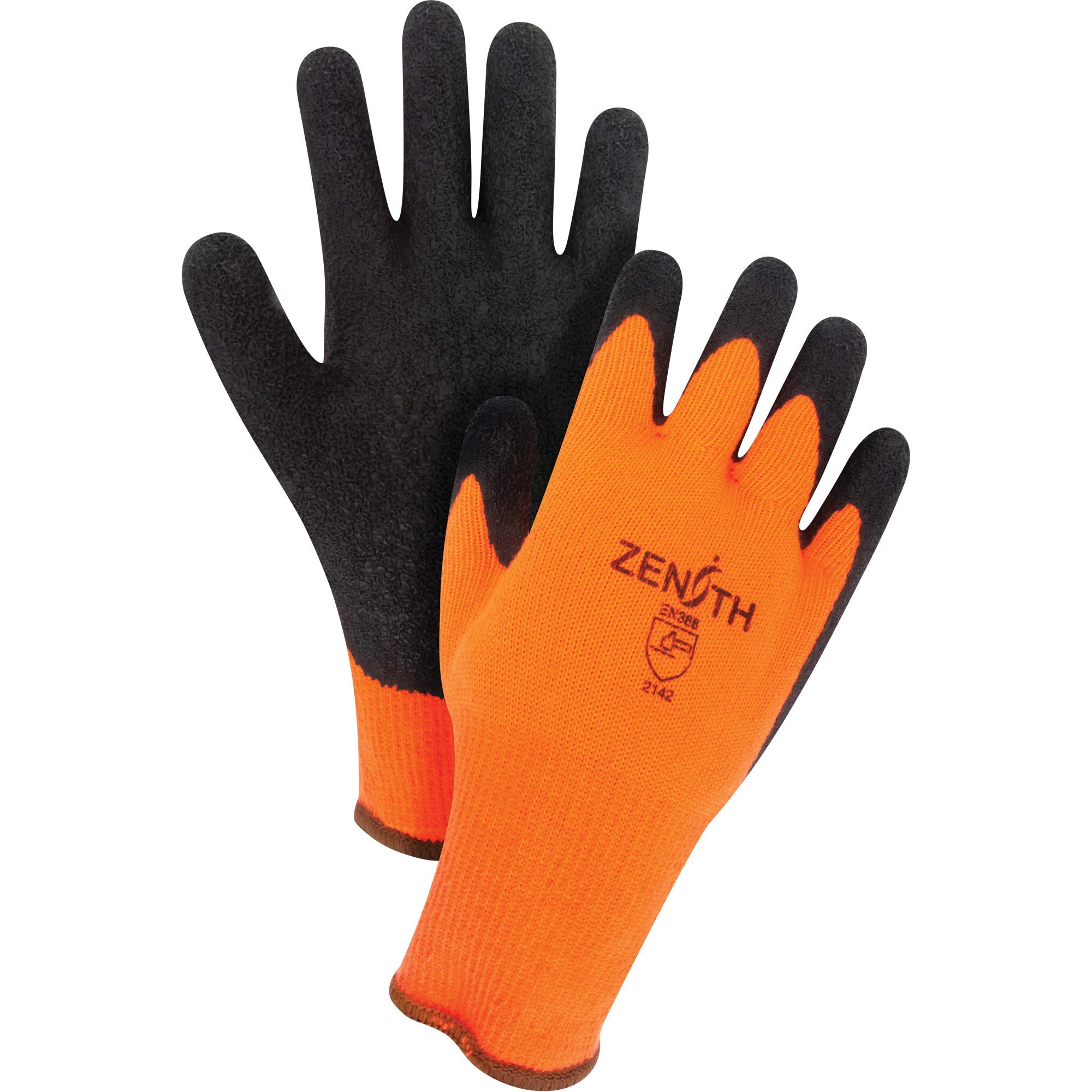 Gant d'hiver en caoutchouc naturel, 2T-Grand, Rêvetement Latex, Calibre 10, Enveloppe en Polyester/Coton