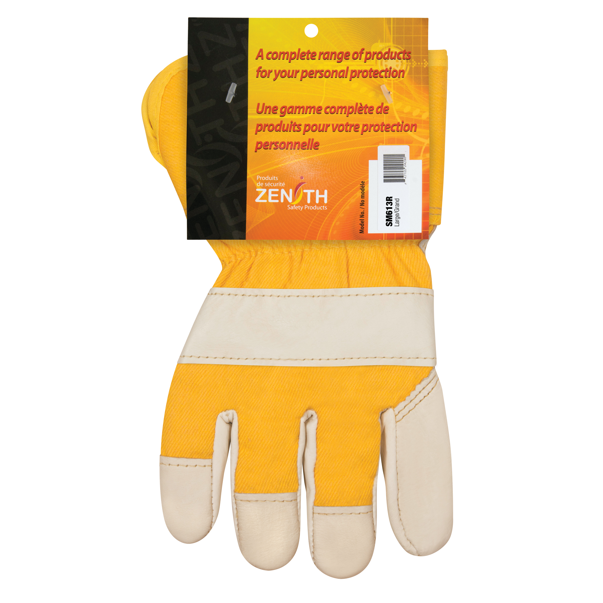 Gants d'ajusteur à chaleur supérieure de première qualité, Grand, Paume en Cuir fleur de vache, Doublure en ThinsulateMC