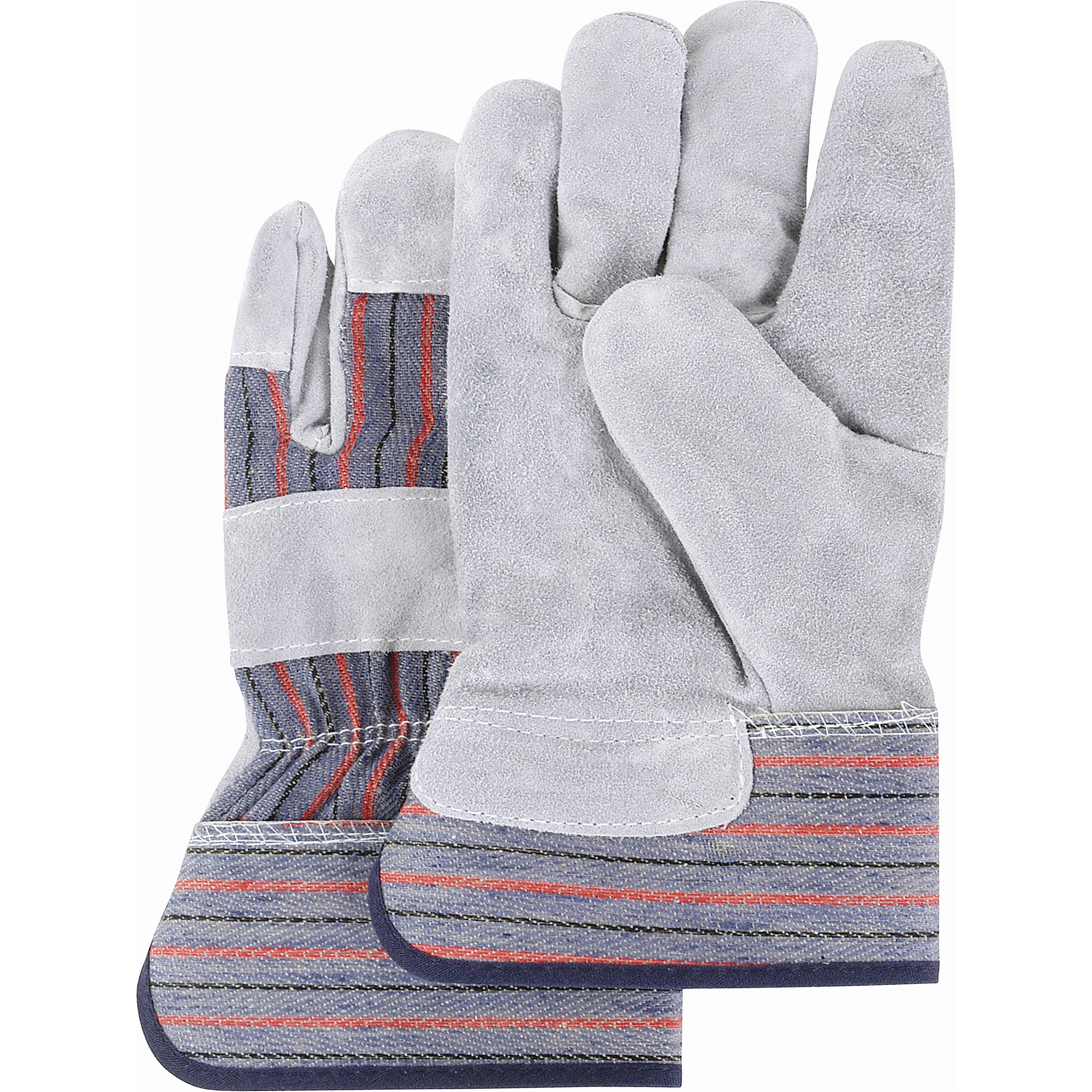 Gants d'ajusteur de première qualité, T-Grand, Paume en Cuir de vache refendu, Doublure en Coton