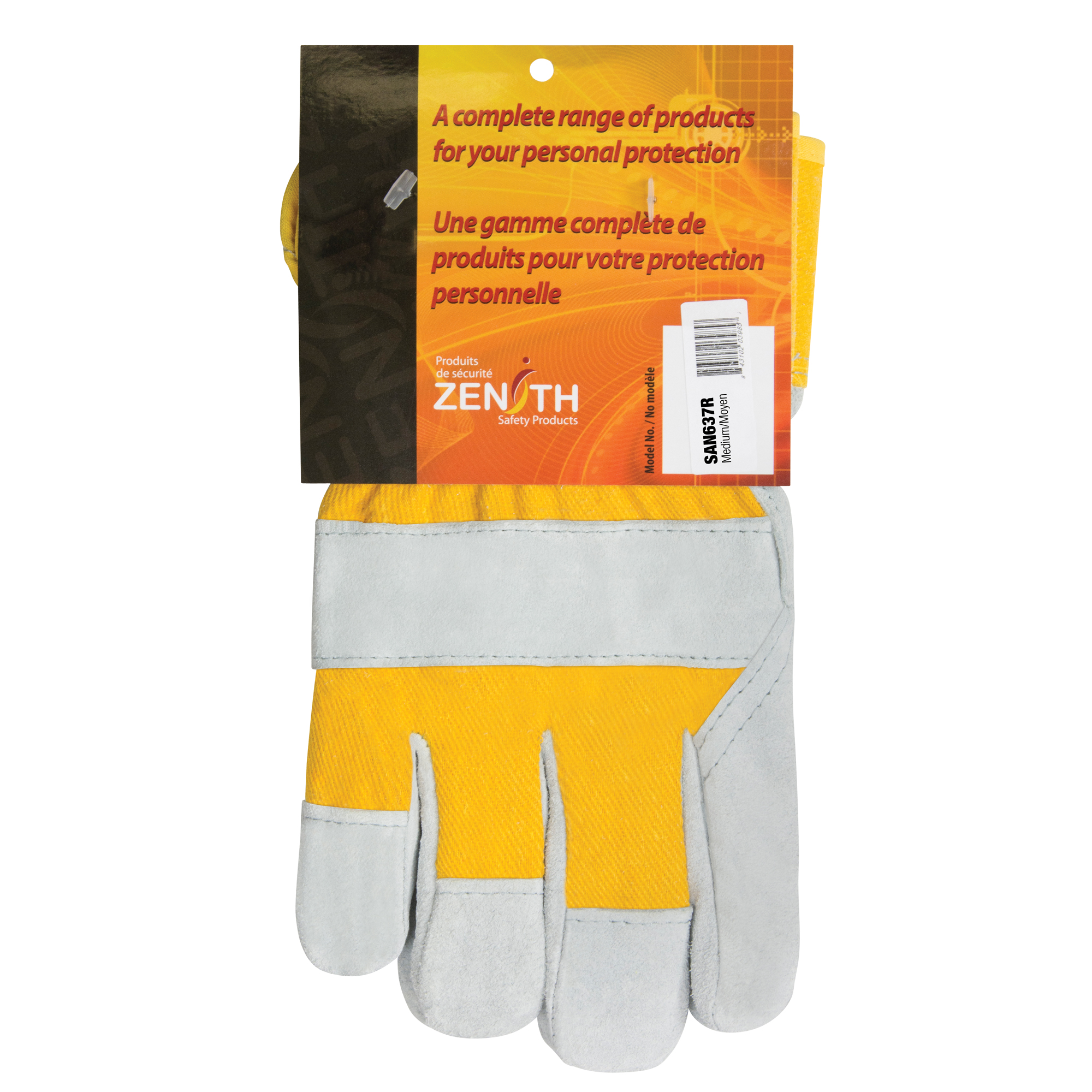Gants d'ajusteur doublés pour l'hiver à chaleur supérieure, Moyen, Paume en Cuir de vache refendu, Doublure en ThinsulateMC