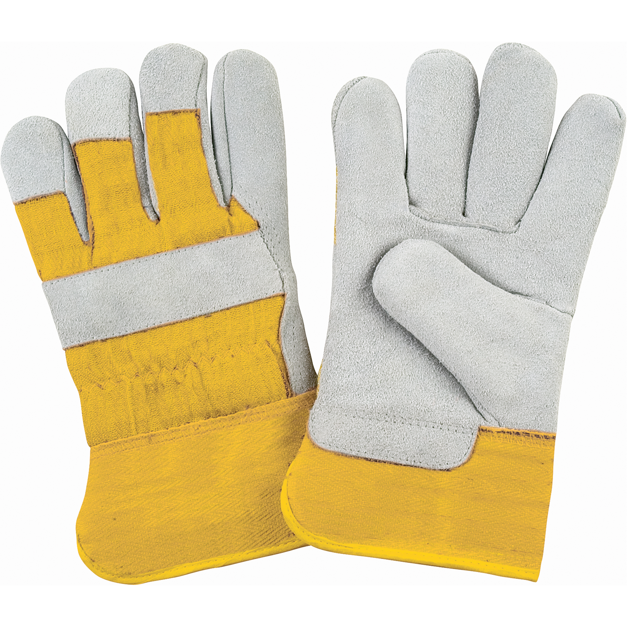 Gants d'ajusteur doublés pour l'hiver de première qualité, T-Grand, Paume en Cuir de vache refendu, Doublure en Molleton de mousse