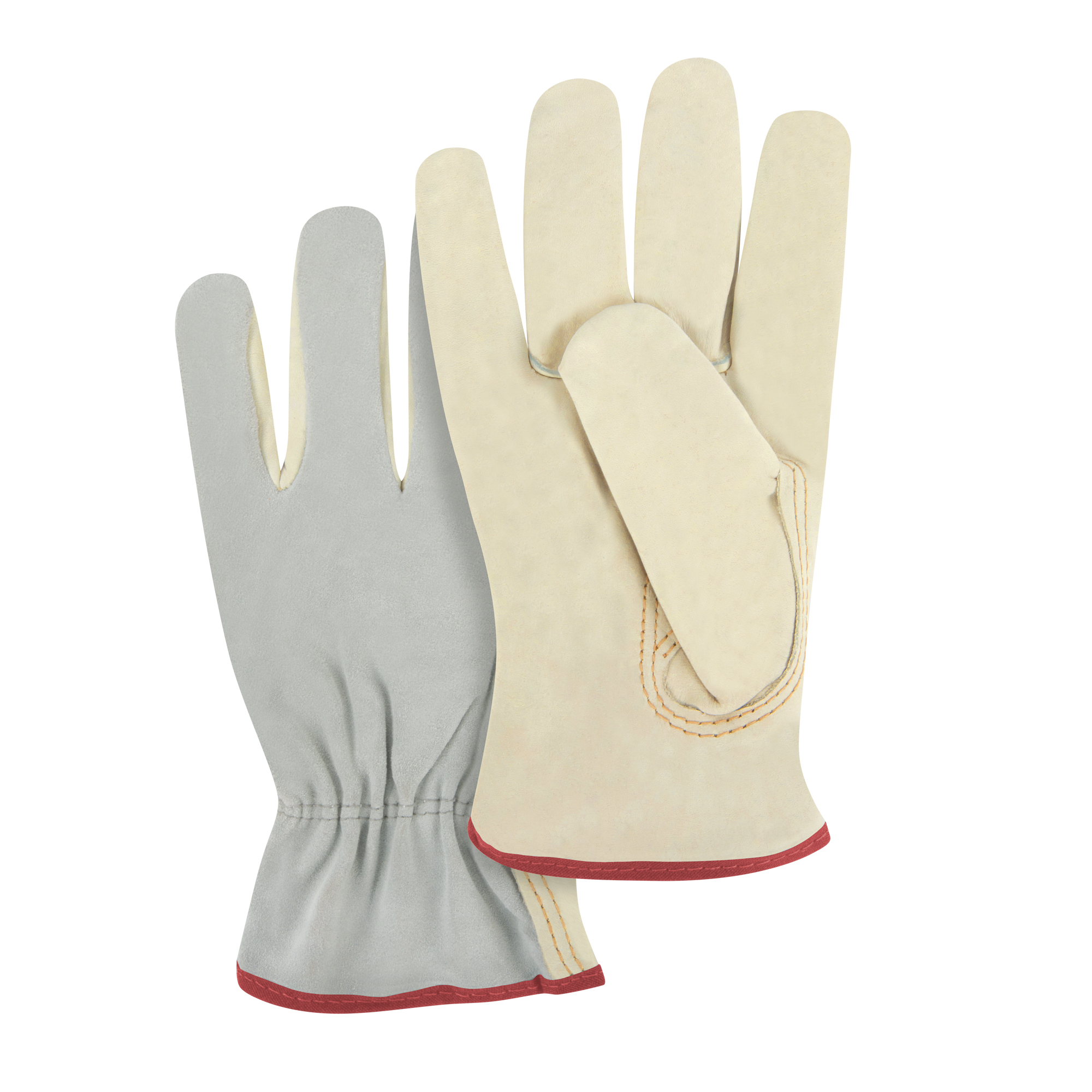 Gants de conducteur à dos fendu, Petit, Paume en Cuir fleur de vache