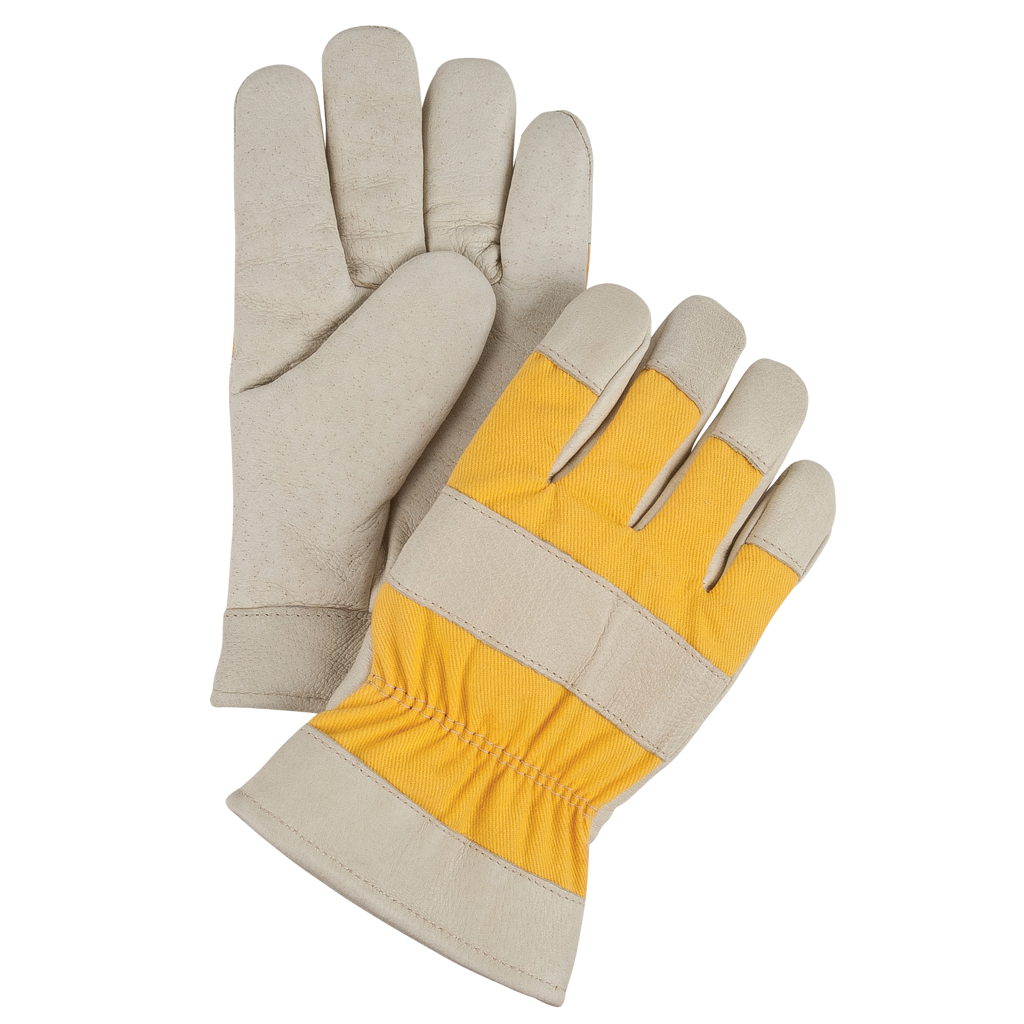 Gants de travail doublés pour l'hiver de première qualité, T-Grand, Paume en Cuir fleur de porc, Doublure en Molleton de mousse