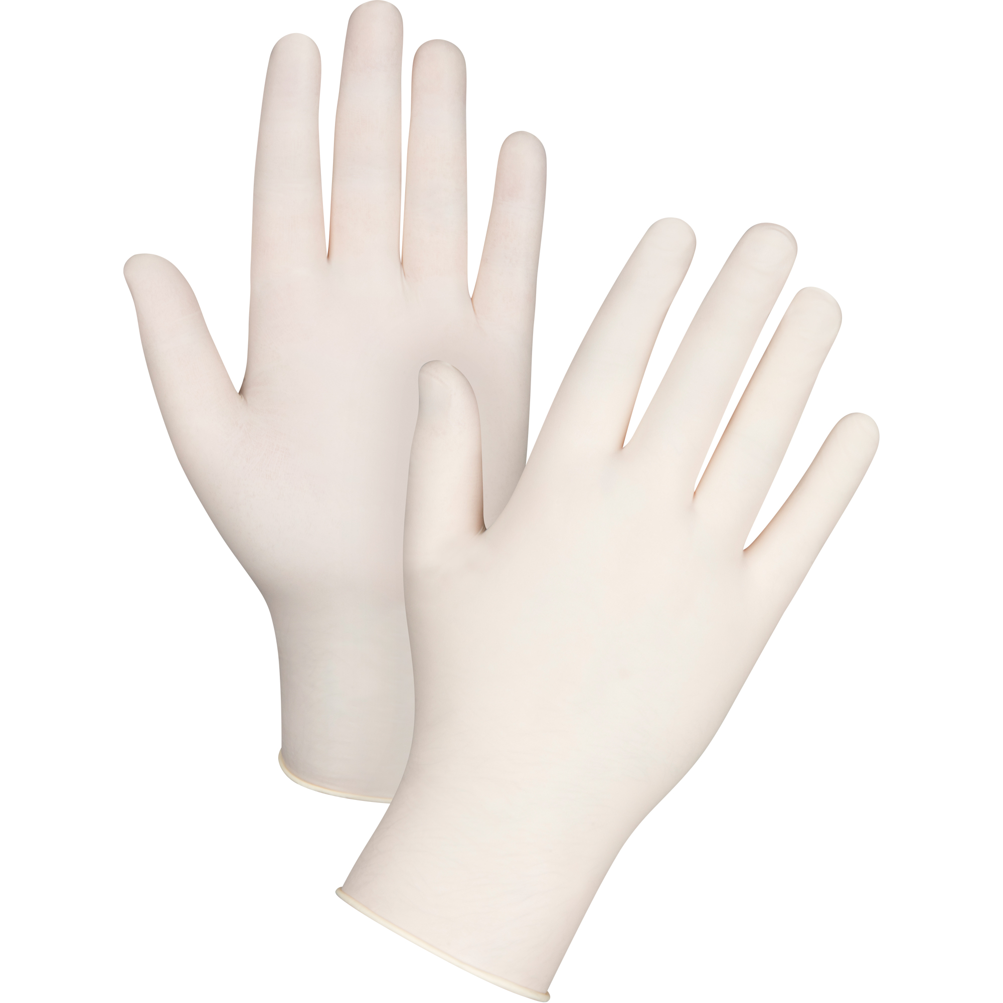 Gants jetables, Petit, Latex, 5 mils, Poudrés, Naturel
