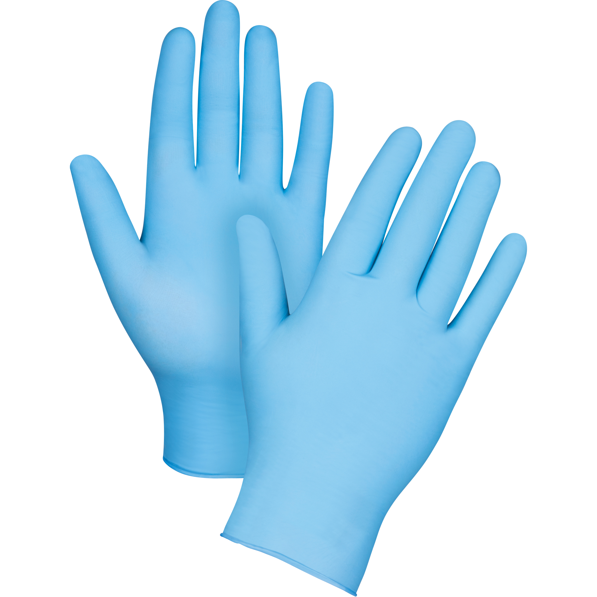 Paquet de gants jetables pour machine distributrice, Grand, Nitrile, 4,5 mils, Poudrés, Bleu
