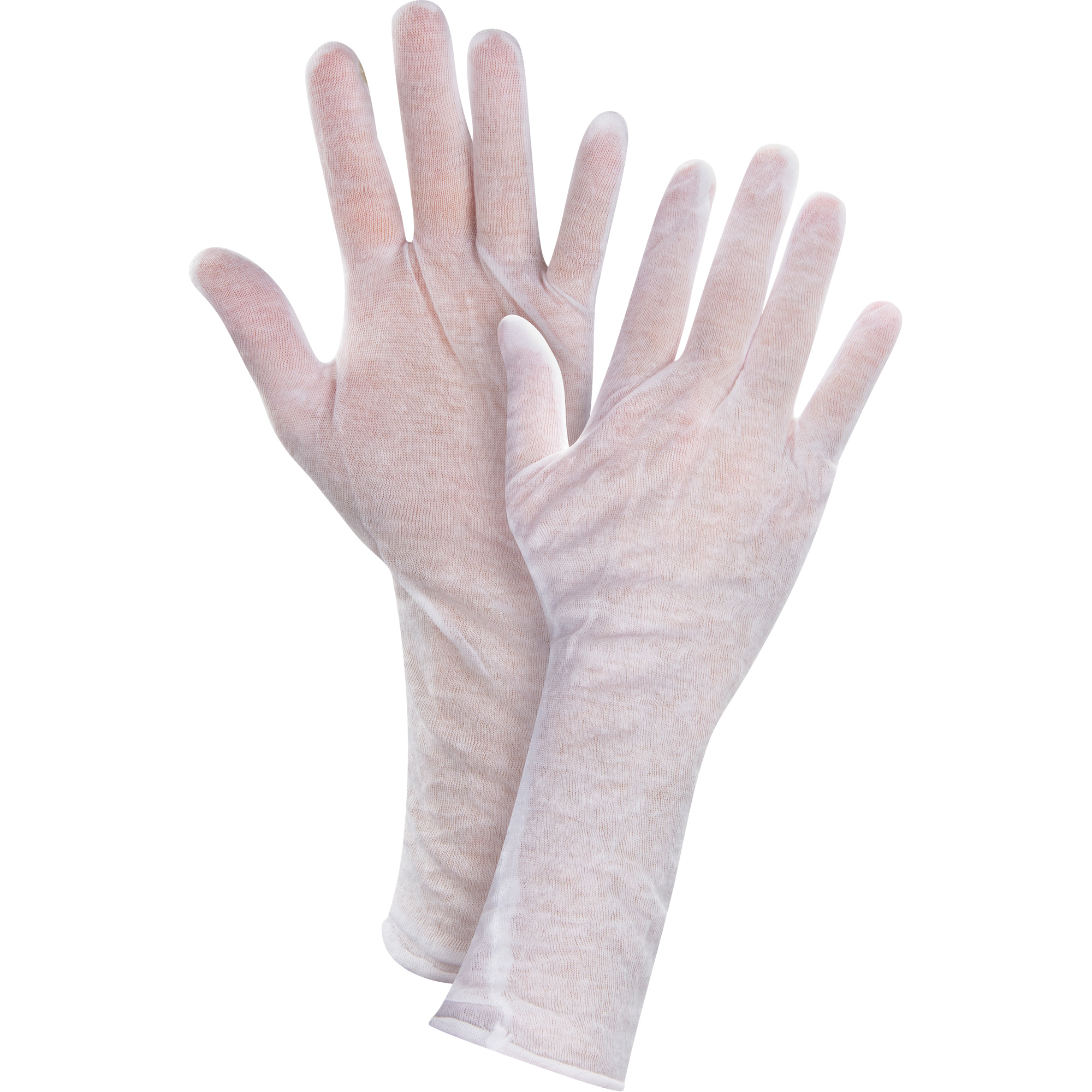 Gants d'inspection légers, Poly/coton, Poignet À ourlet, Hommes