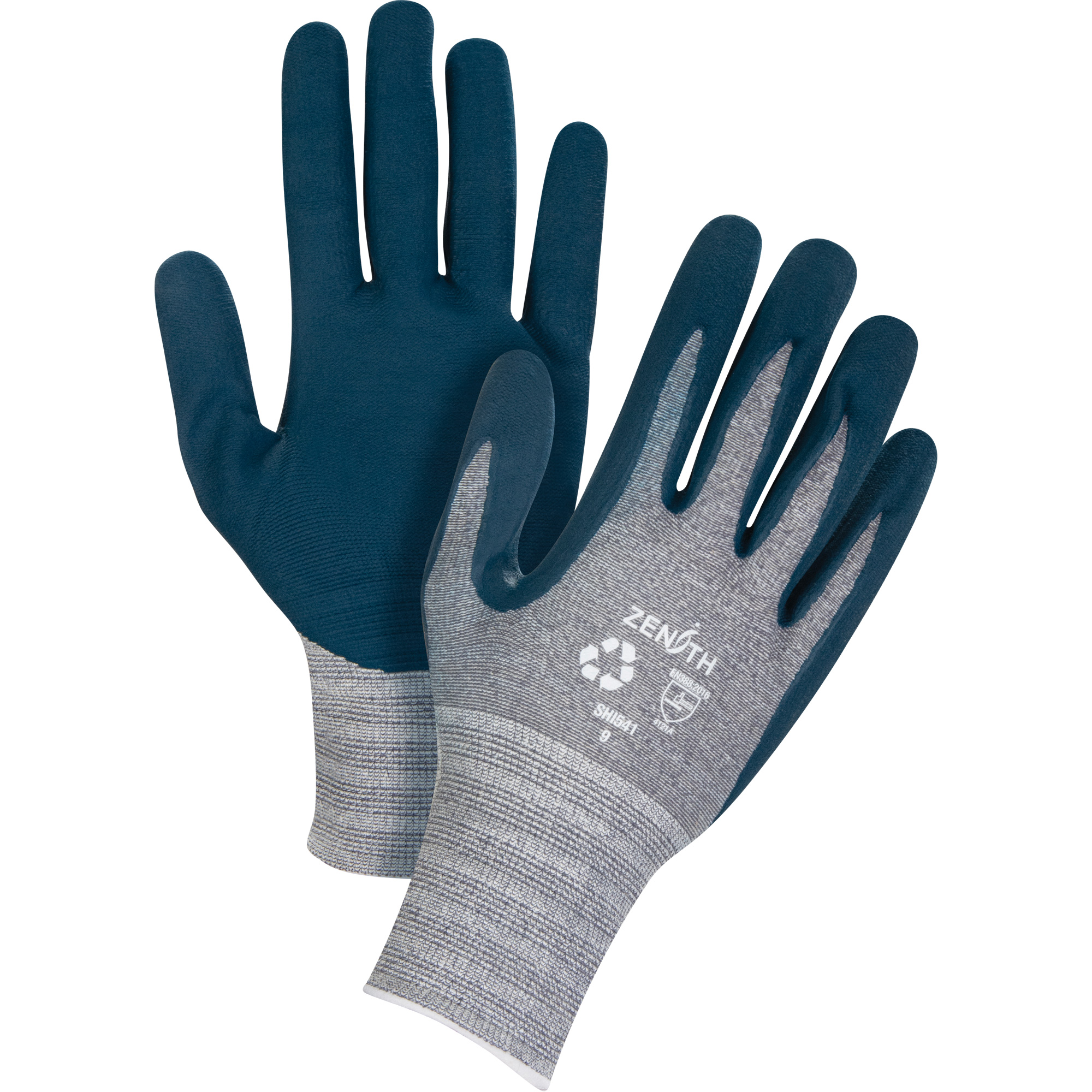 Gants écologiques enduits et légers, 8, Rêvetement Mousse de nitrile, Calibre 15, Enveloppe en Polyester/rPET