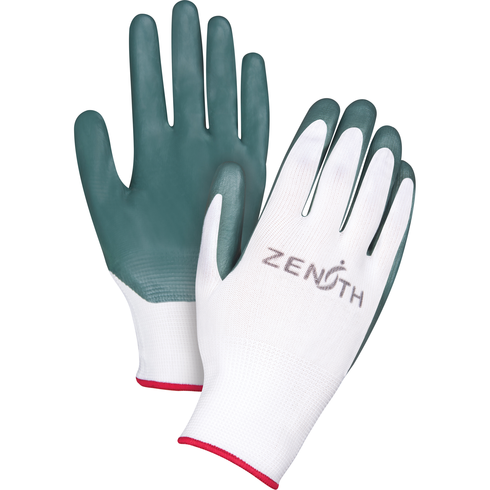 Gants enduits confortables de première qualité, 7/Petit, Rêvetement Nitrile, Calibre 13, Enveloppe en Polyester
