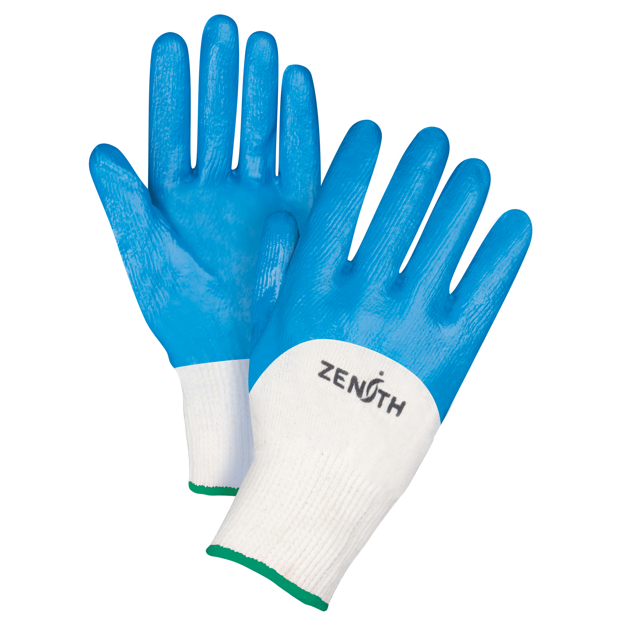 Gants enduits et tricotés sans coutures de poids moyen, 8/Moyen, Rêvetement Nitrile, Calibre 13, Enveloppe en Coton