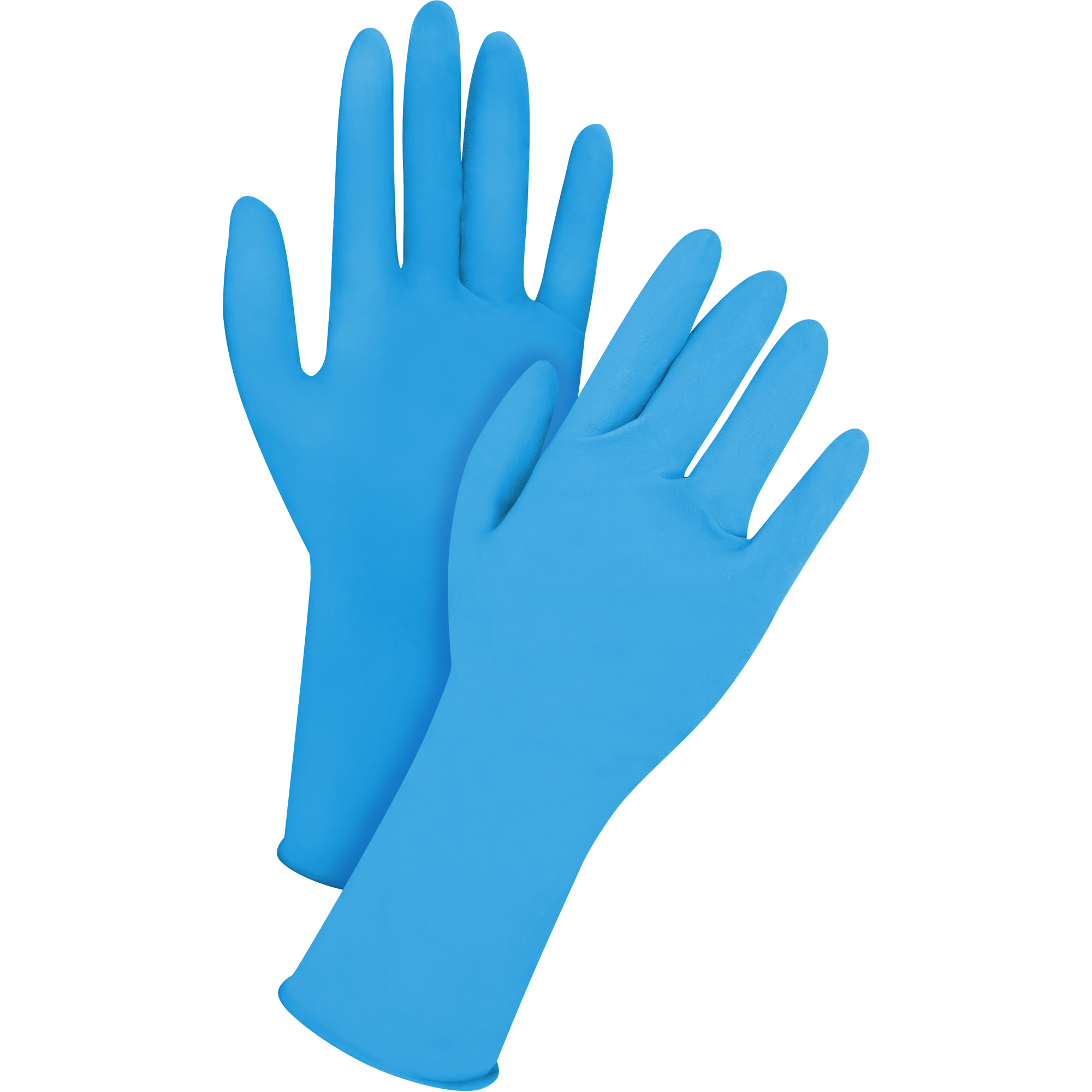Gants jetables en latex, T-Grand, Latex, 14 mils, Sans poudre, Bleu