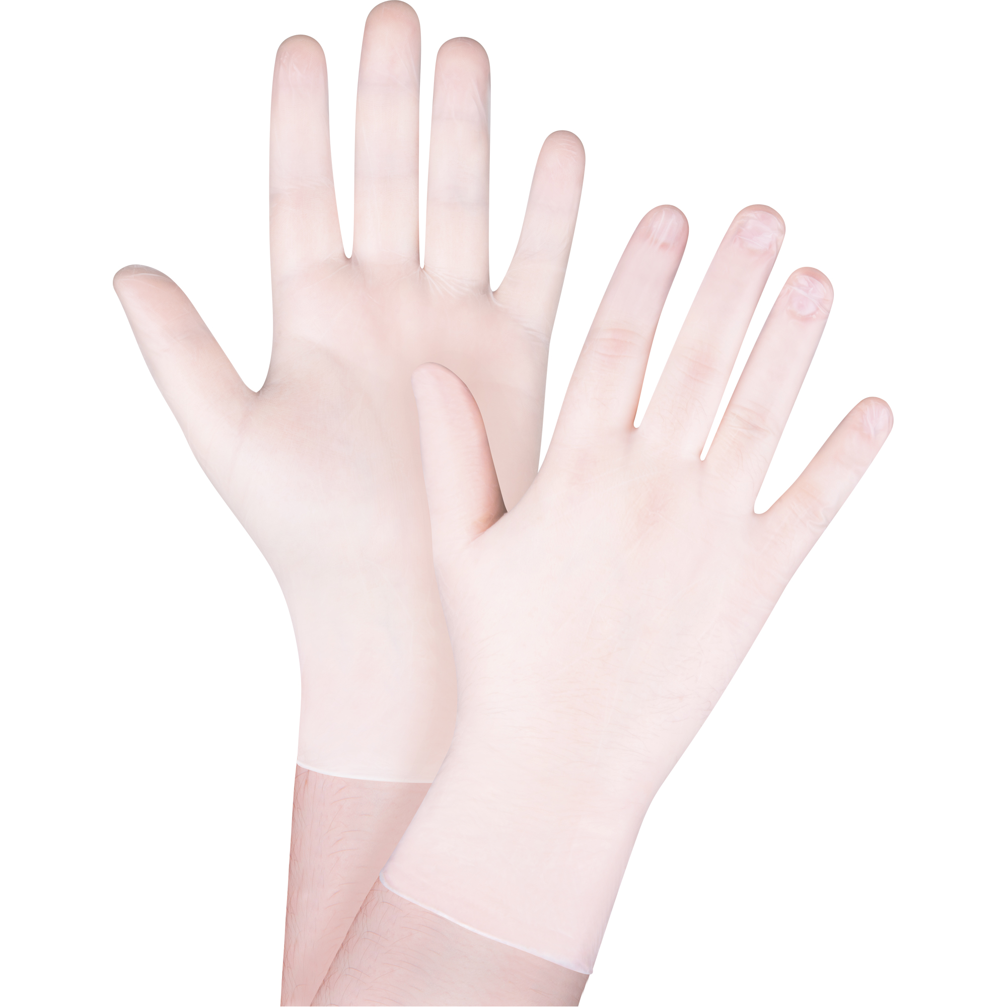 Gants jetables en vinyle, T-petit, Vinyle, 4 mils, Sans poudre, Blanc