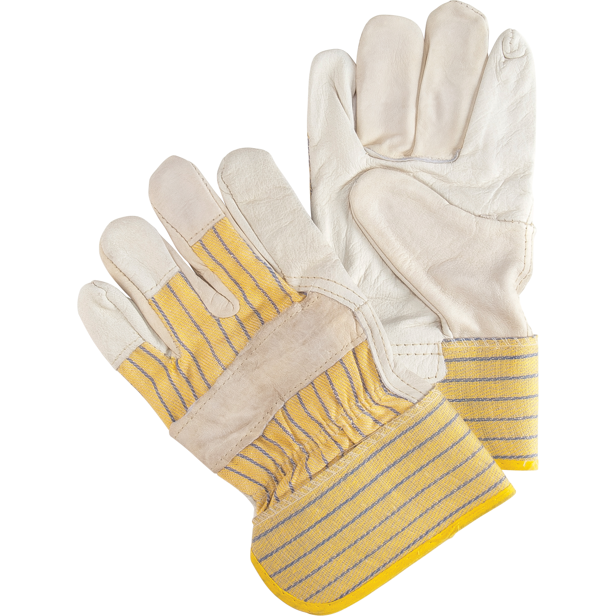 Gants pour ajusteur résistant à l'abrasion, Grand, Paume en Cuir fleur de vache