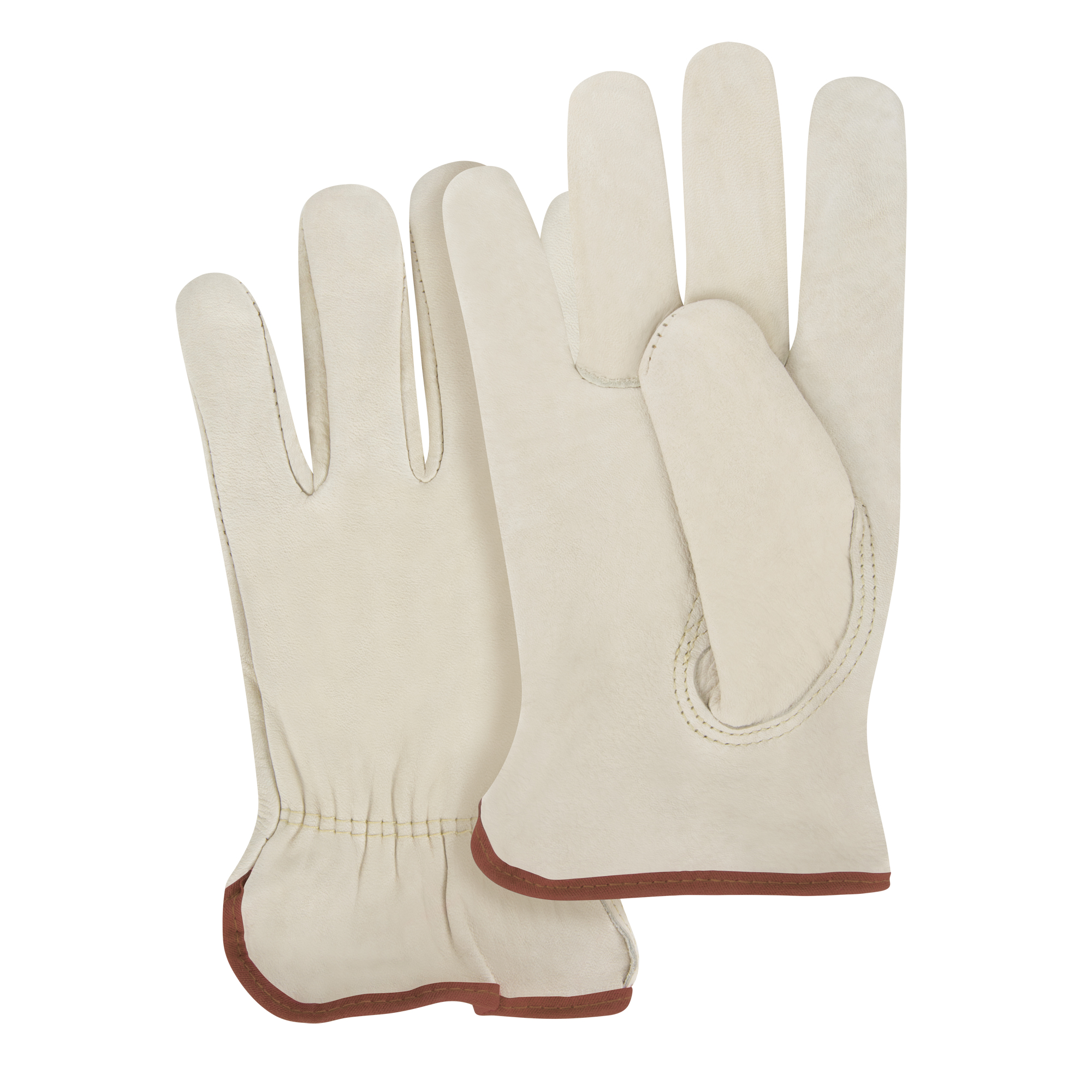 Gants pour conducteurs à ajustement serré, Grand, Paume en Cuir fleur de vache