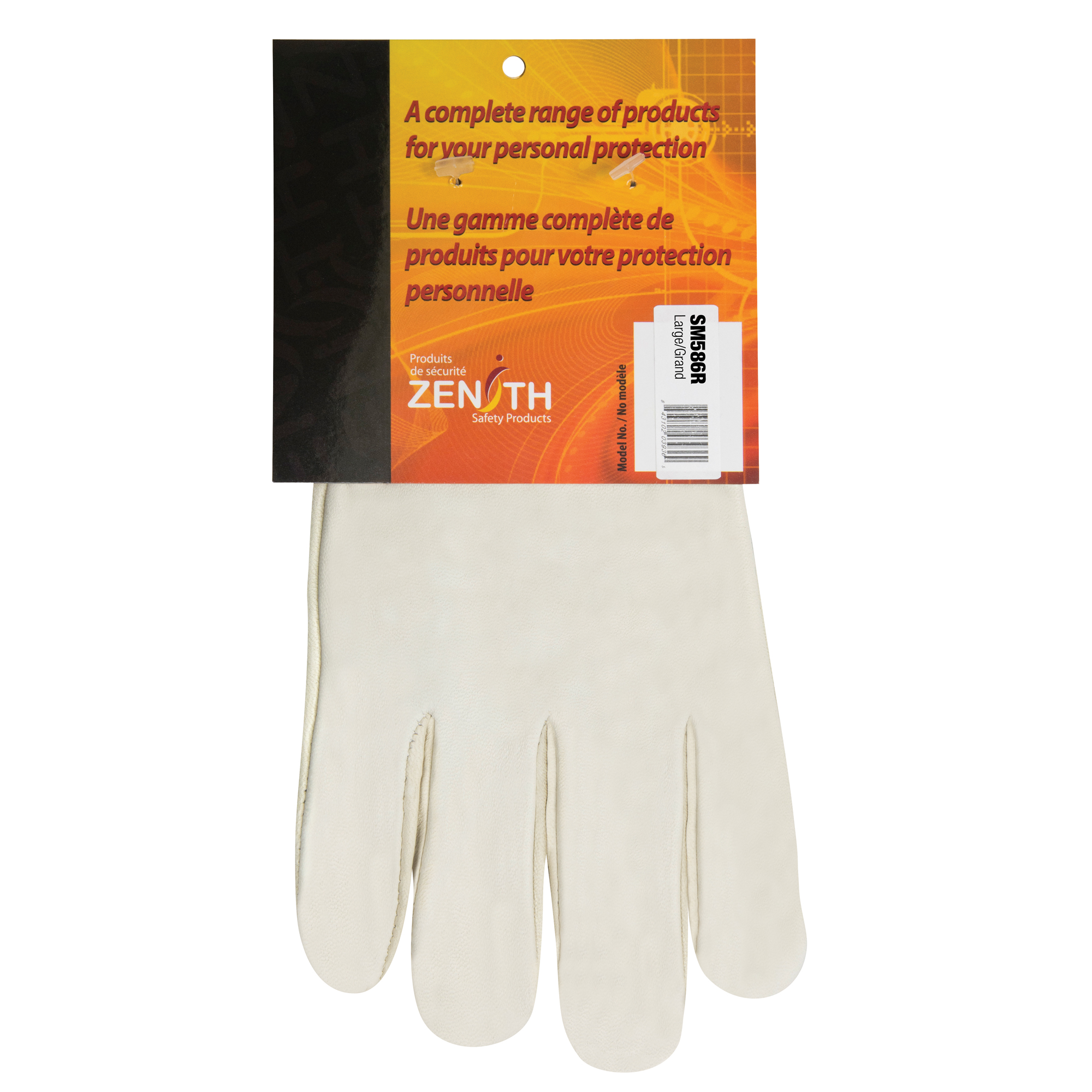 Gants pour conducteurs à ajustement serré, Grand, Paume en Cuir fleur de vache