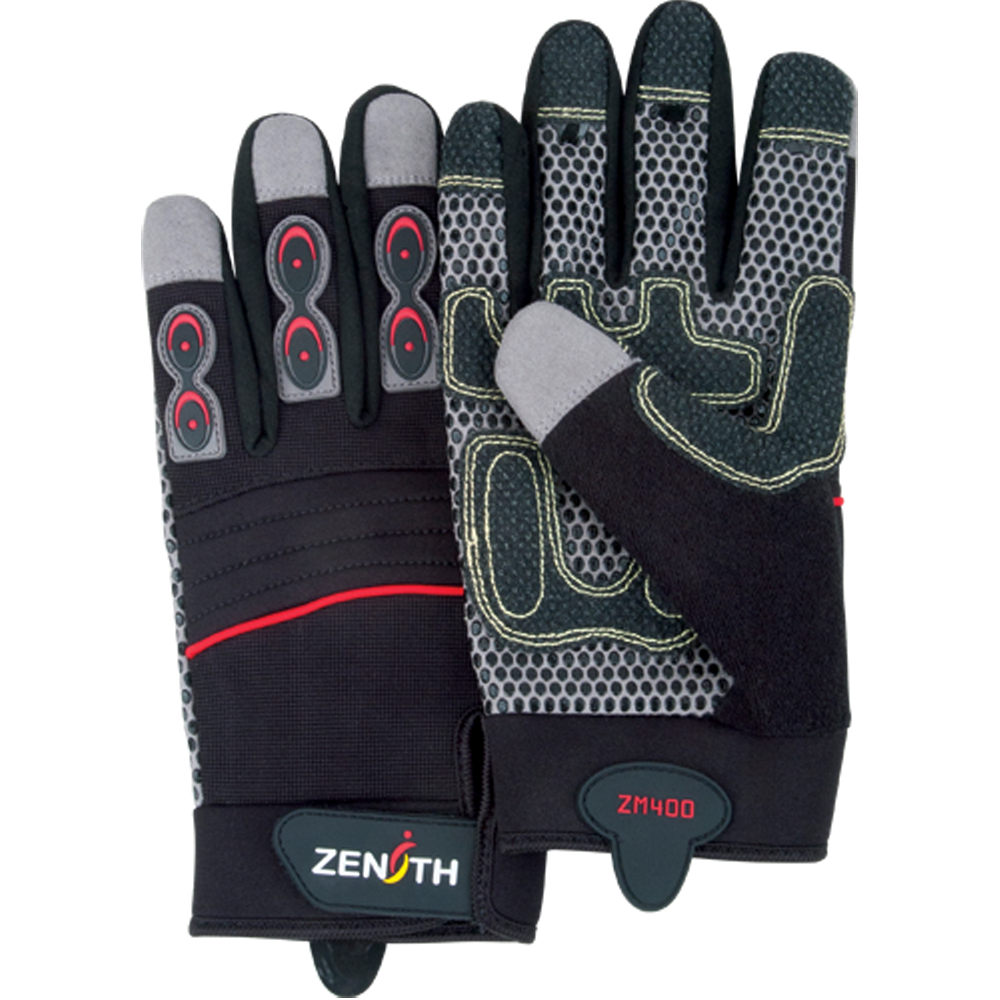 Gants pour mécanicien ZM400 de première qualité, Paume Synthétique, Taille Moyen
