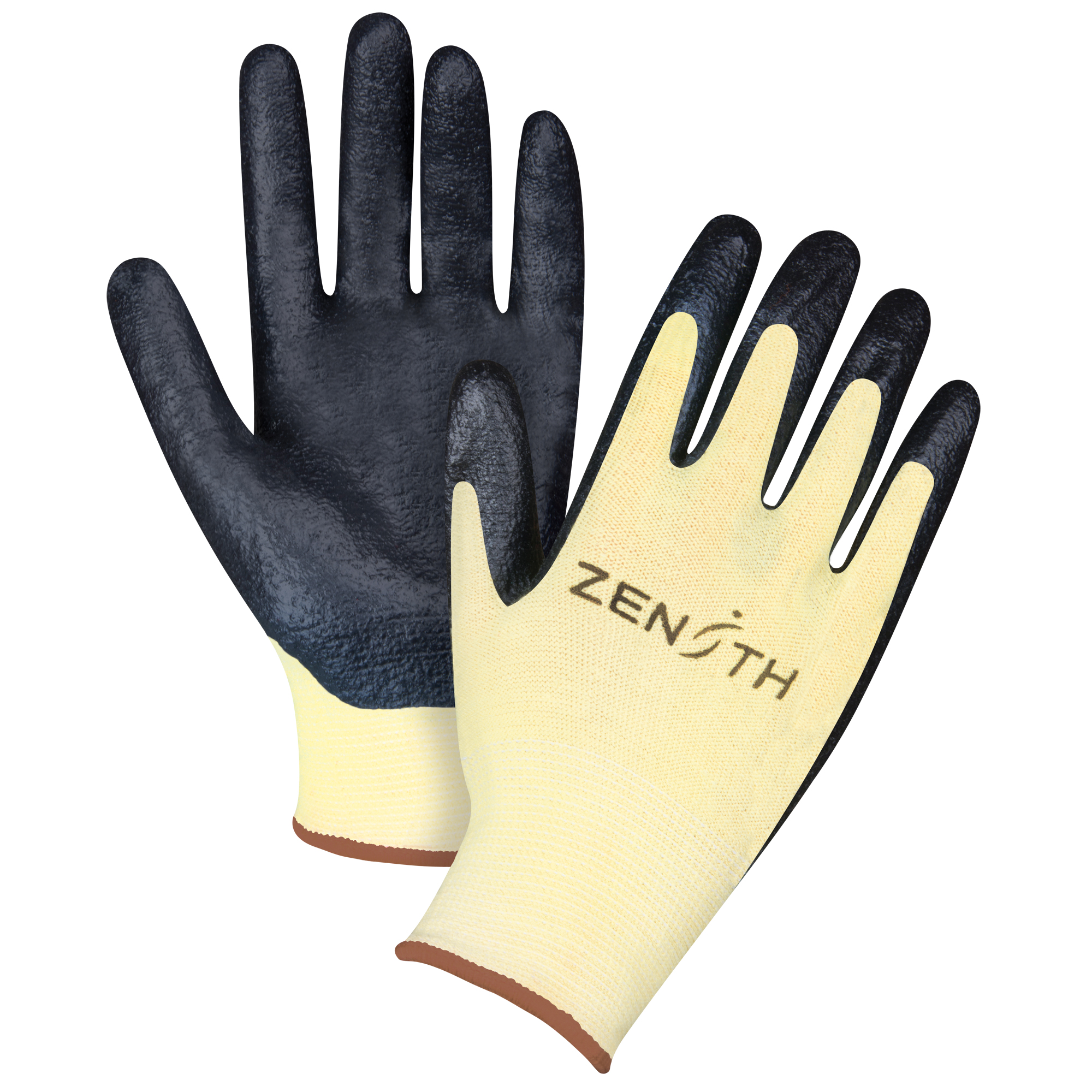 Gants résistants à la coupe avec prise supérieure, Taille Grand/9, Calibre 13, Revêtement Mousse de nitrile, Enveloppe en Aramide, ANSI/ISEA 105 niveau 3/EN 388 niveau 5