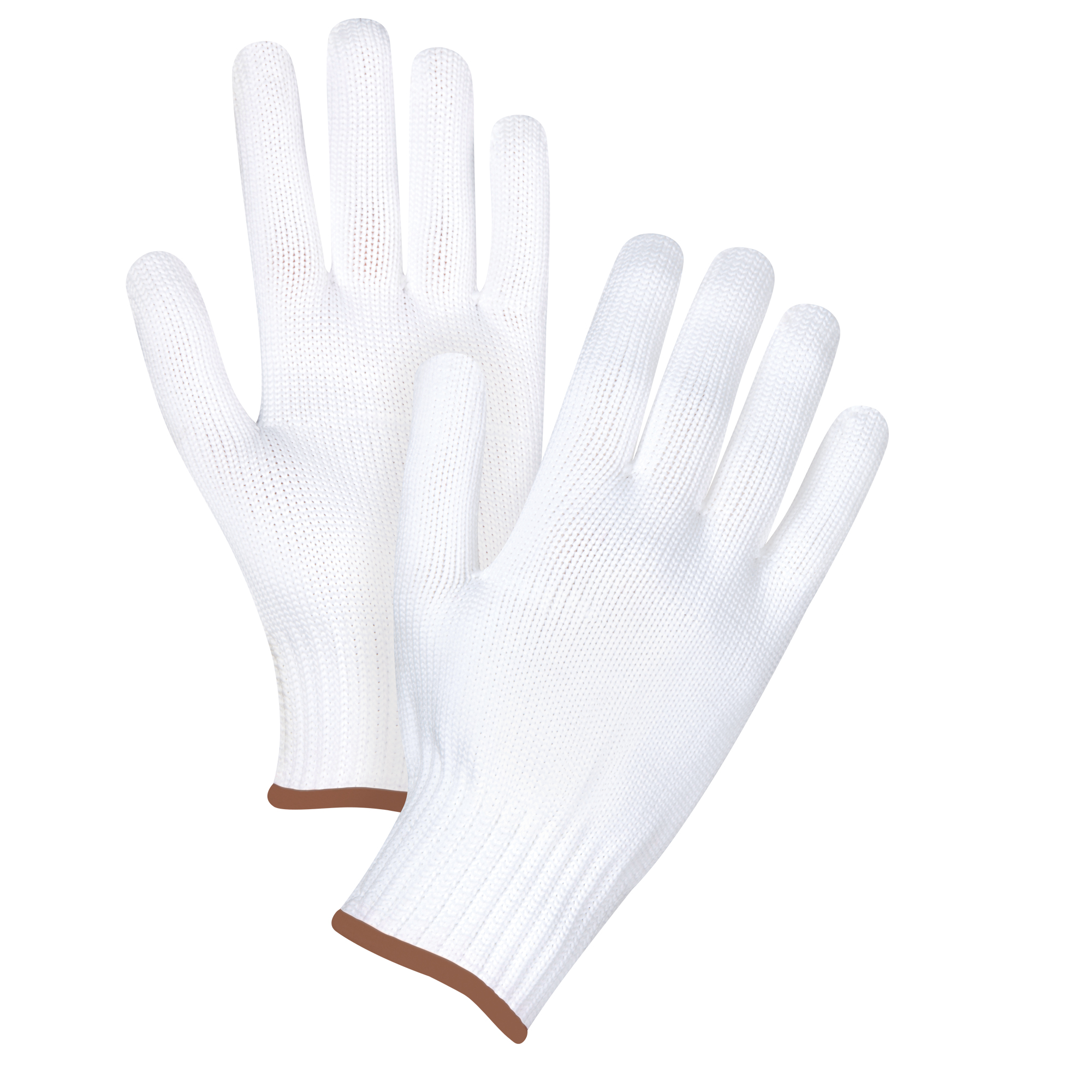 Gants tricotés sans couture, Polyester, Calibre 10, Grand