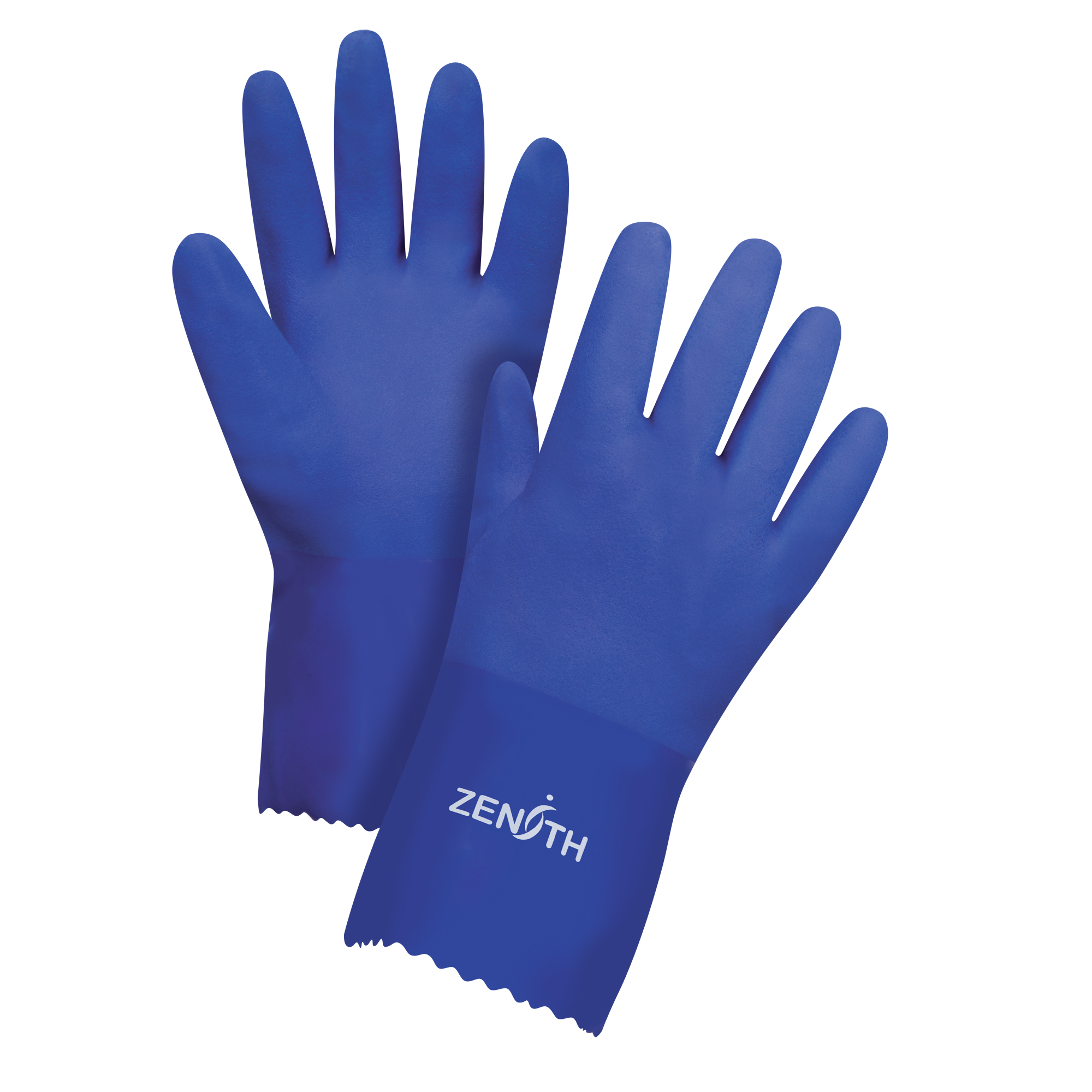 Gants ultra flexible, Taille Grand/9, 12" lo, PVC, Doublure en Interlock, 45 mils