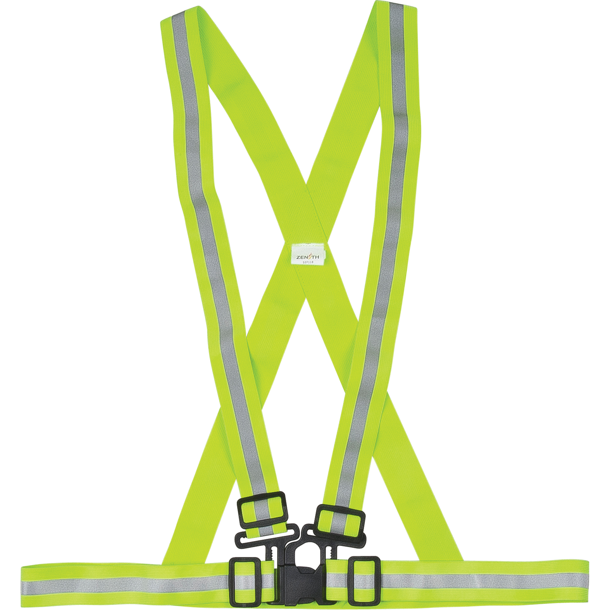Harnais de sécurité d'usage standard, Jaune lime haute visibilité, Couleur réfléchissante Argent, 3T-Grand