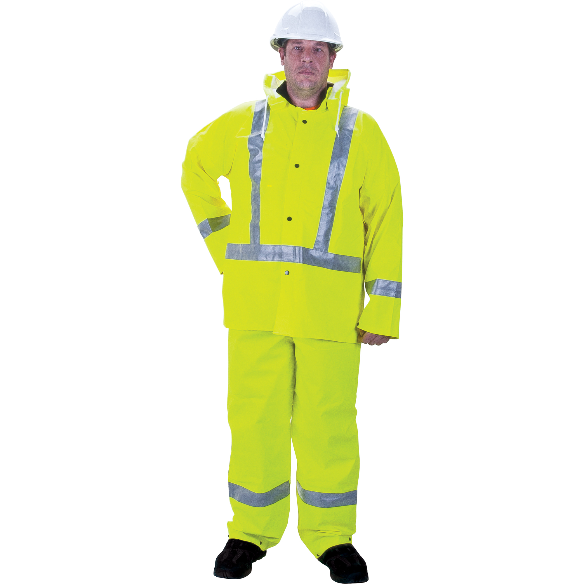 Imperméable pour la circulation de première qualité RZ900, Petit, Jaune lime haute visibilité