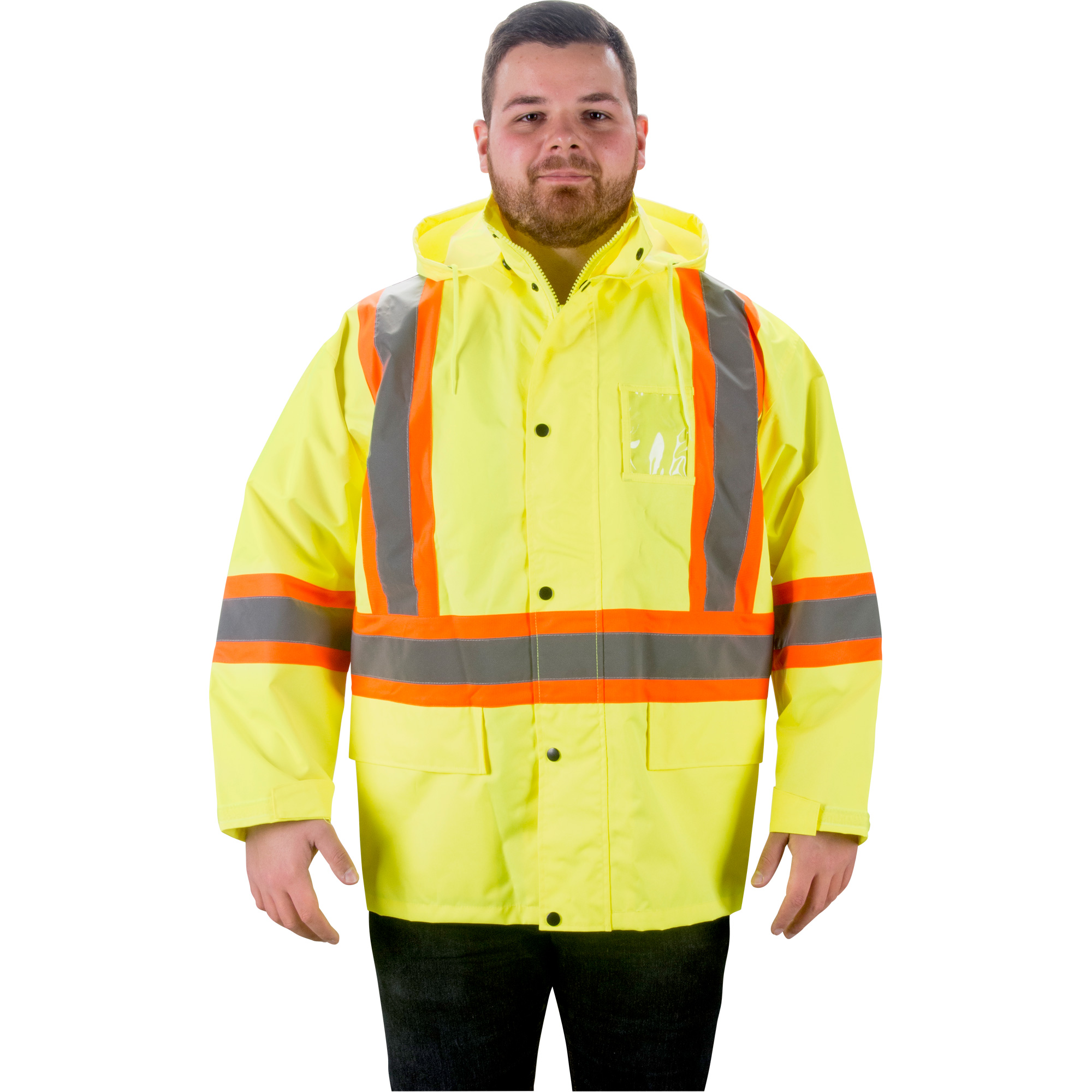 Imperméable RZ1000, Polyester, 2T-Grand, Jaune lime haute visibilité