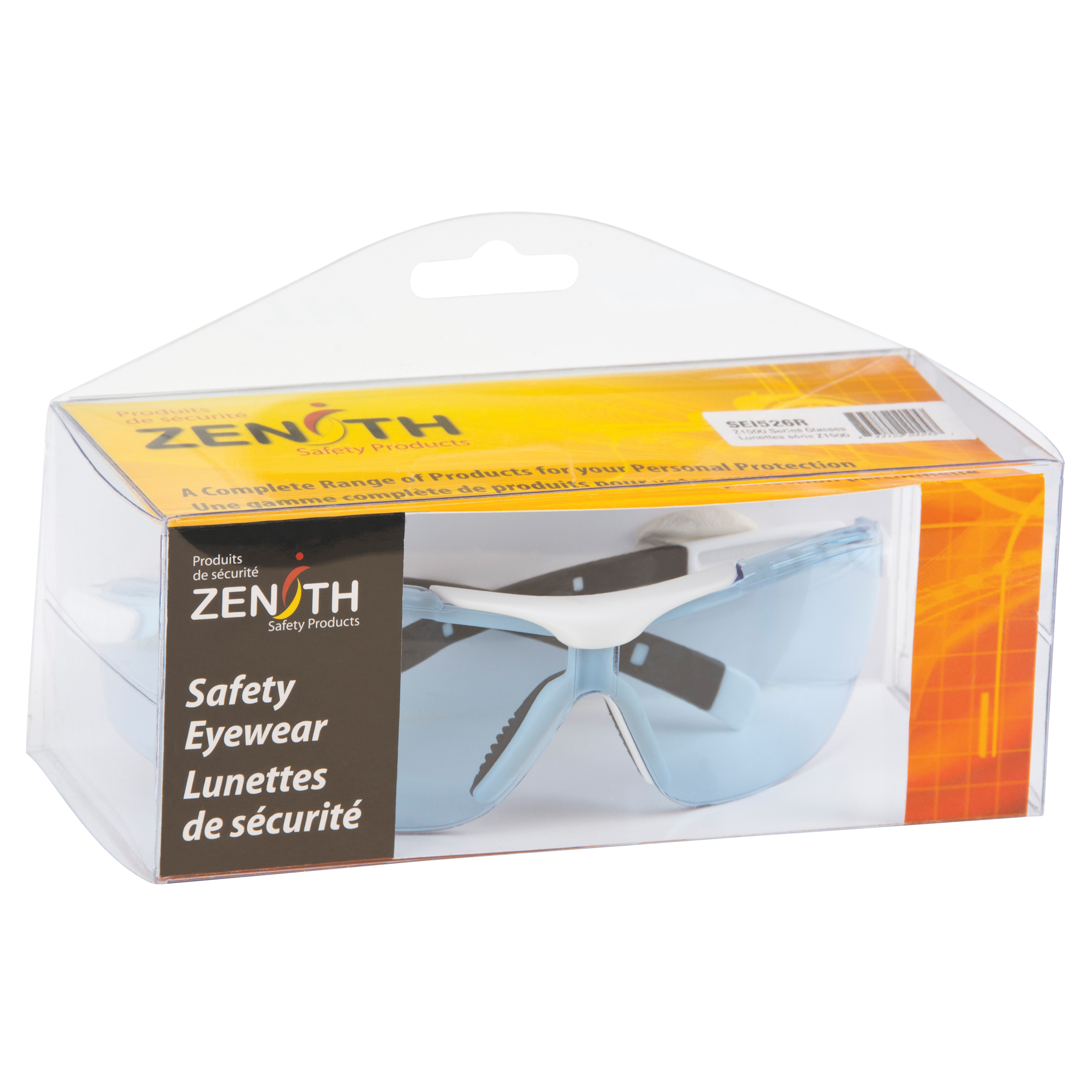 Lunettes de sécurité série Z1500, Lentille Bleu, Anti-égratignures, Répond ou surpasse la norme CSA Z94.3