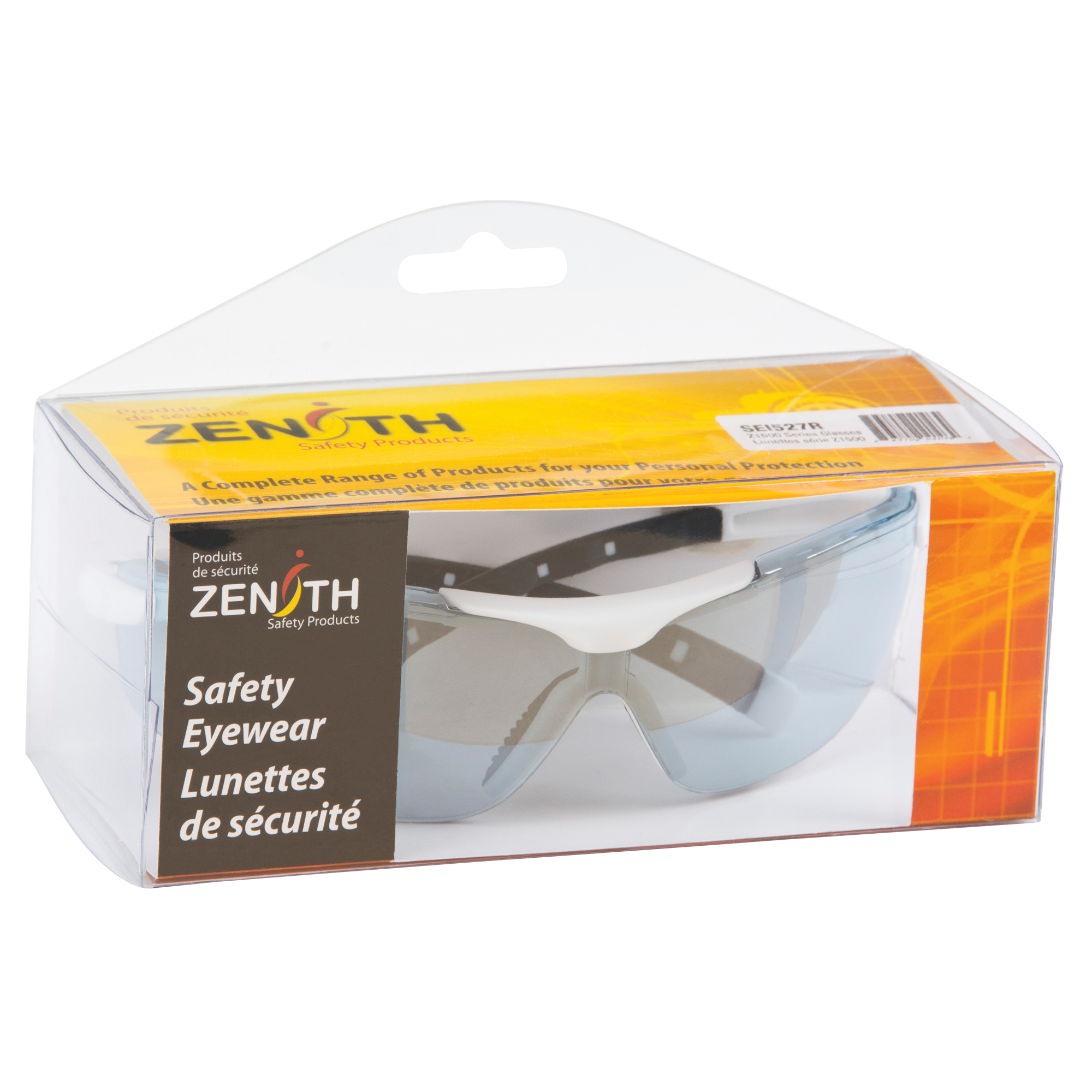 Lunettes de sécurité série Z1500, Lentille Miroir intérieur/extérieur, Anti-égratignures, Répond ou surpasse la norme CSA Z94.3