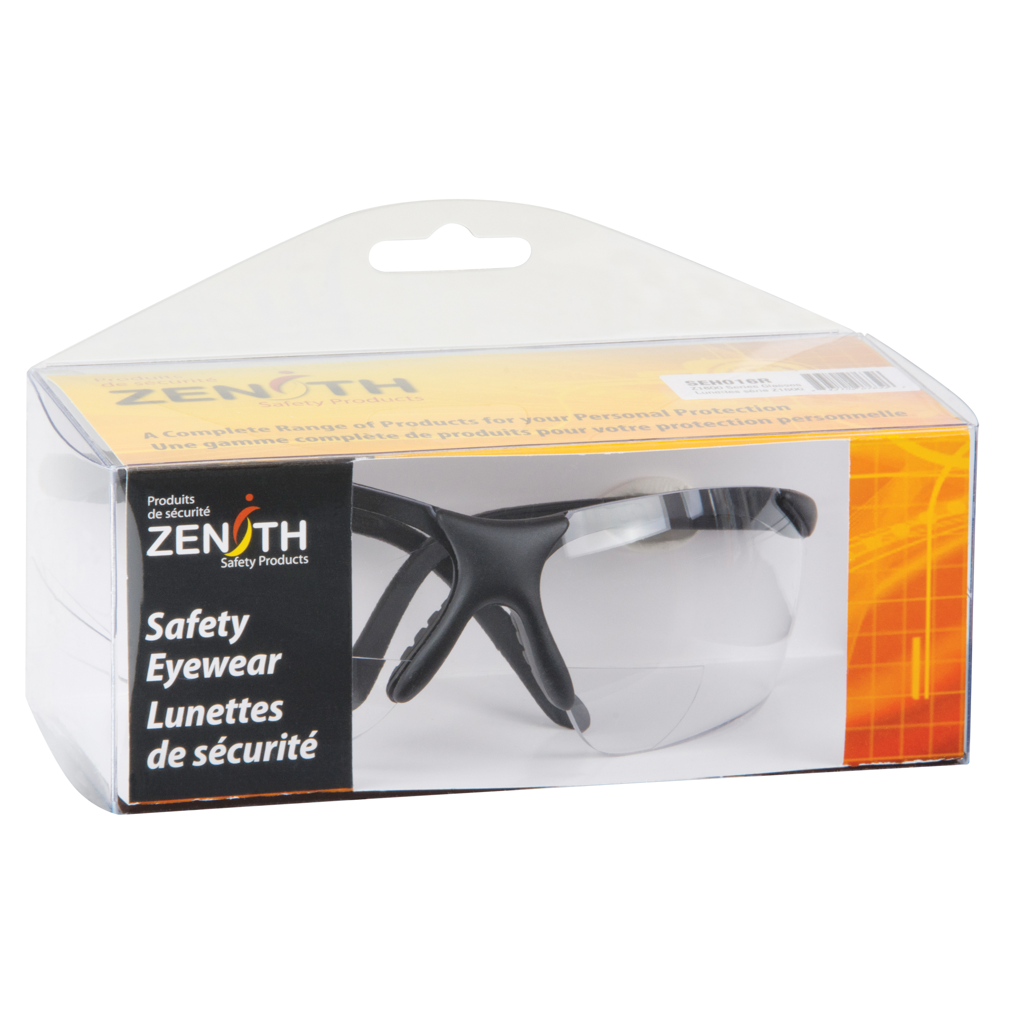 Lunettes de sécurité série Z1800 avec verres de lecture, Anti-égratignures, Transparent, Dioptrie 2,5