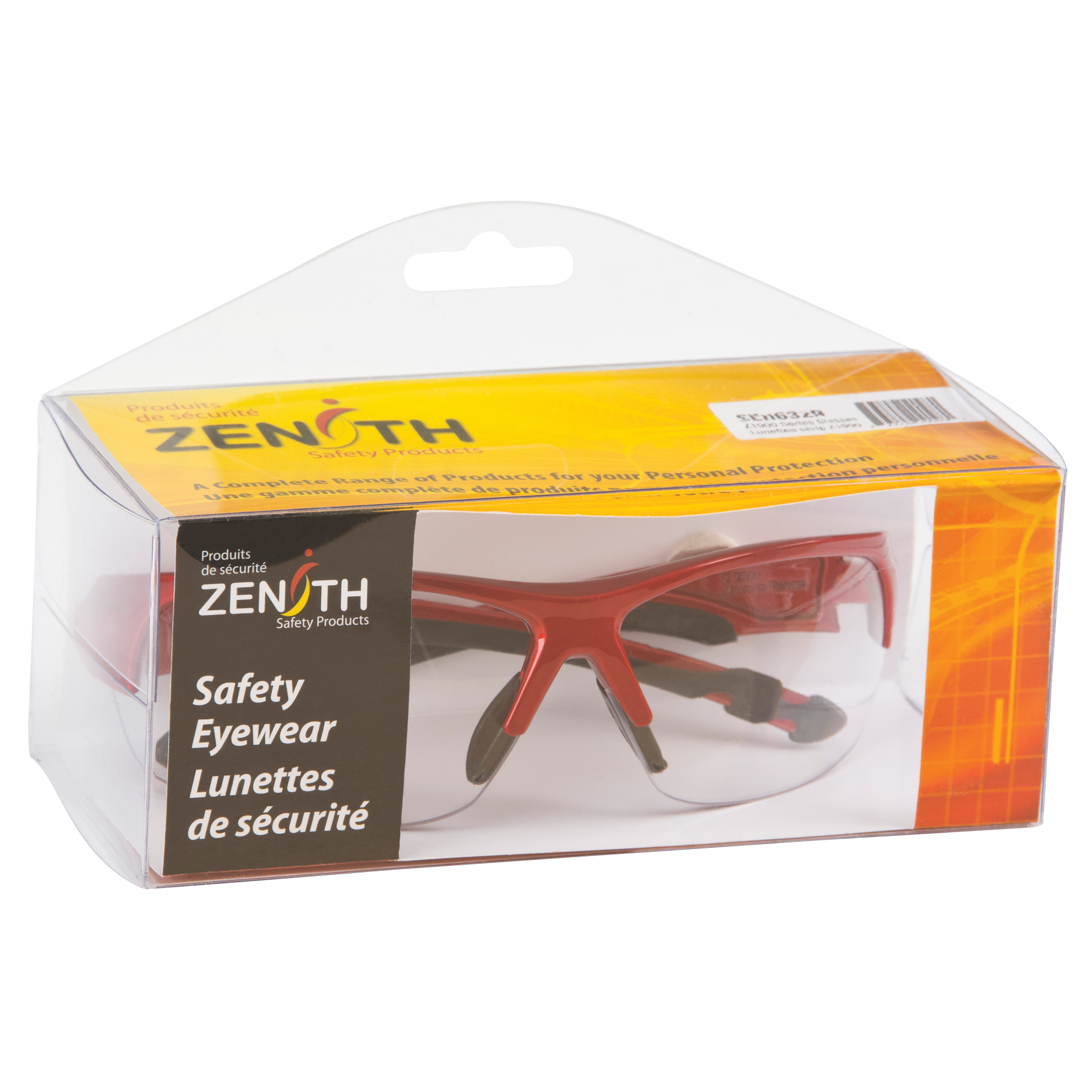 Lunettes de sécurité série Z1900, Lentille Transparent, Anti-égratignures, Répond ou surpasse la norme CSA Z94.3