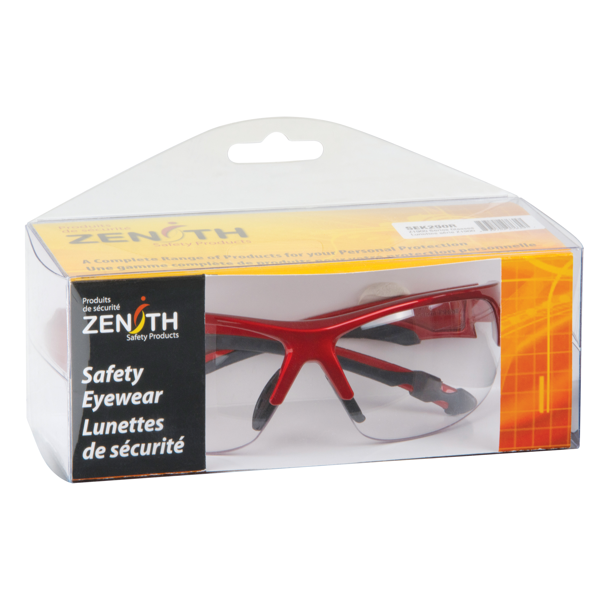 Lunettes de sécurité série Z1900, Lentille Transparent, Antibuée/Anti-égratignures, Répond ou surpasse la norme CSA Z94.3