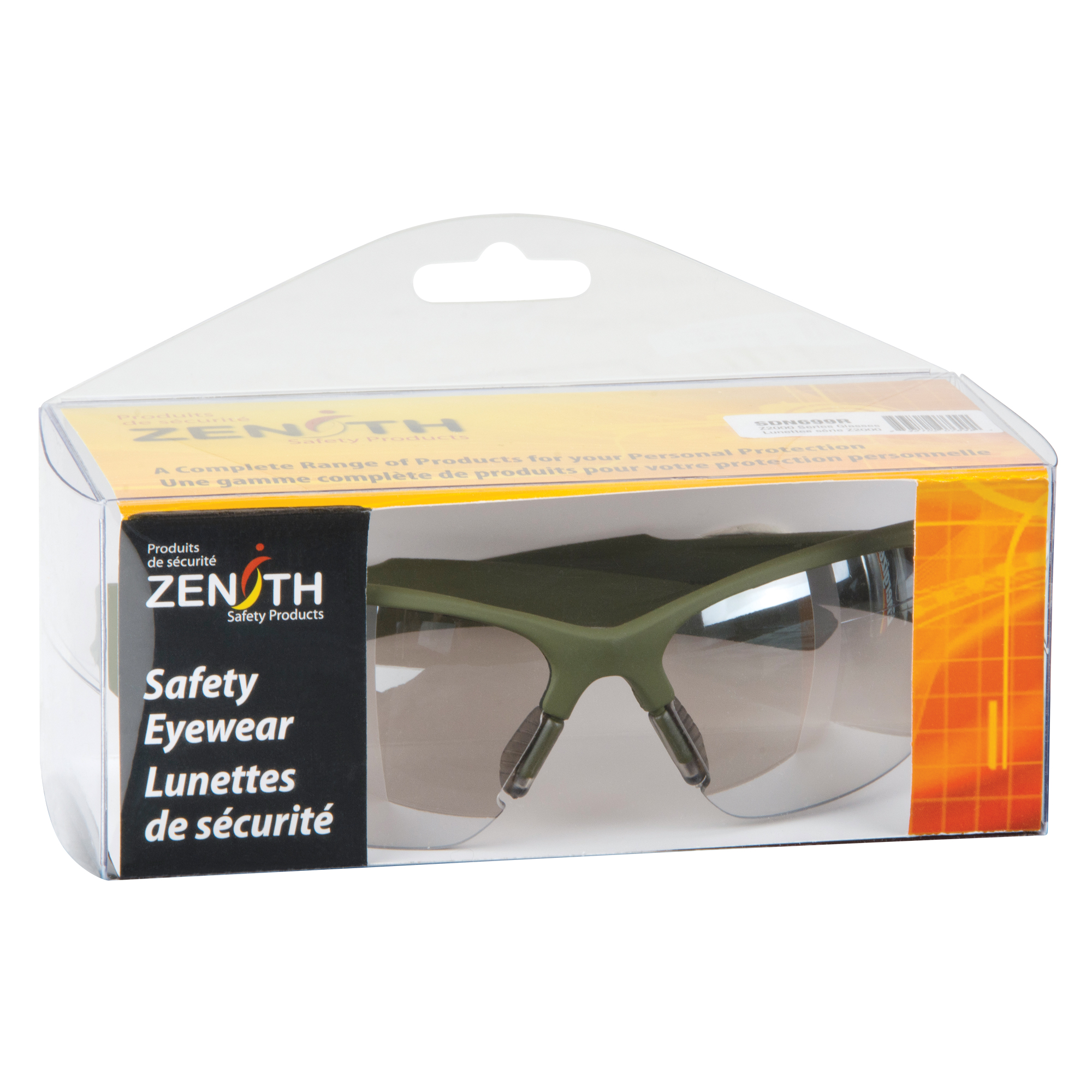 Lunettes de sécurité série Z2000, Lentille Miroir intérieur/extérieur, Anti-égratignures, Répond ou surpasse la norme CSA Z94.3