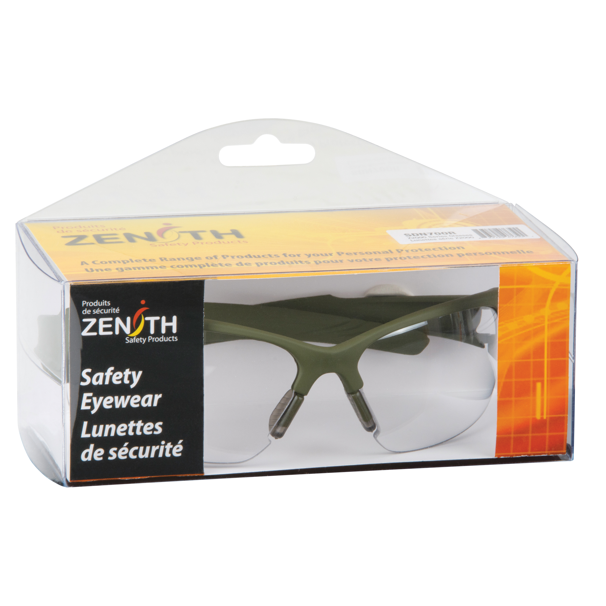 Lunettes de sécurité série Z2000, Lentille Transparent, Antibuée, Répond ou surpasse la norme CSA Z94.3