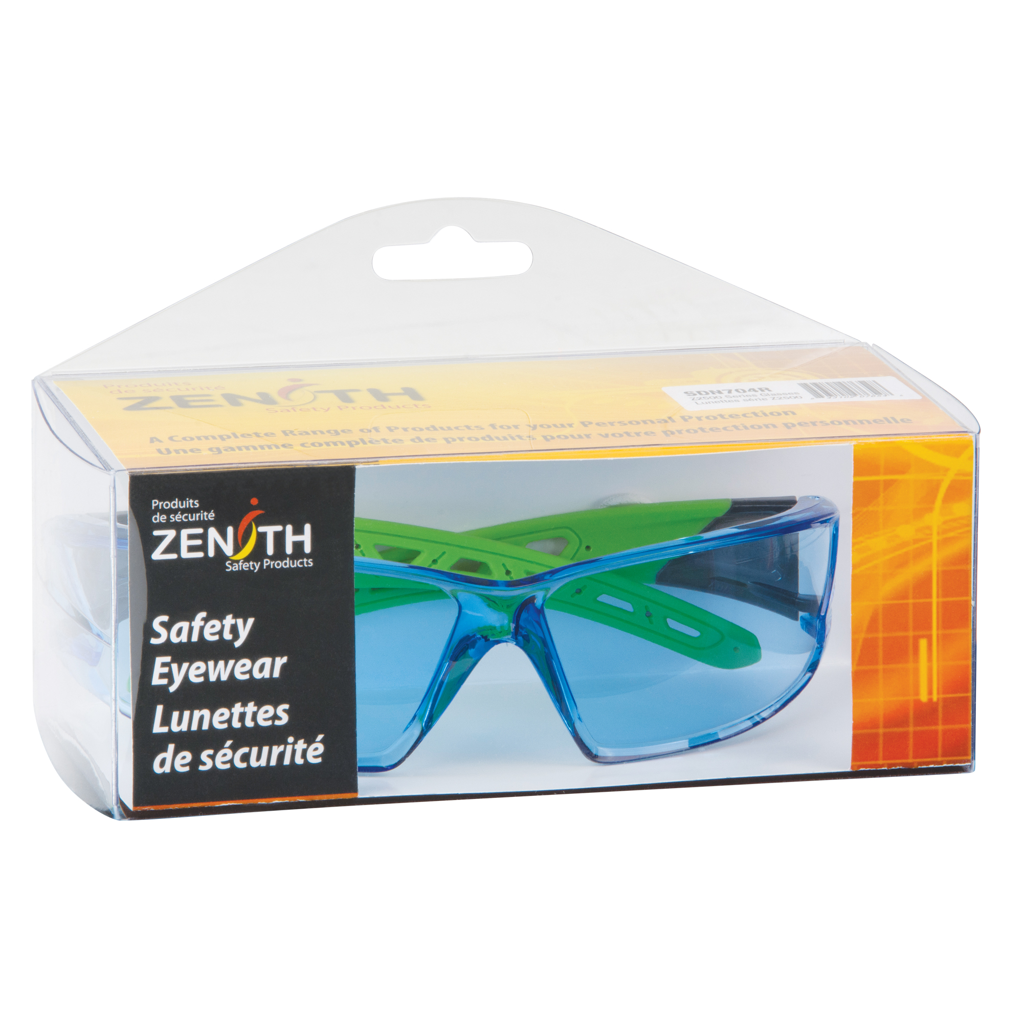 Lunettes de sécurité série Z2500, Lentille Bleu, Anti-égratignures, ANSI Z87+/Répond ou surpasse la norme CSA Z94.3